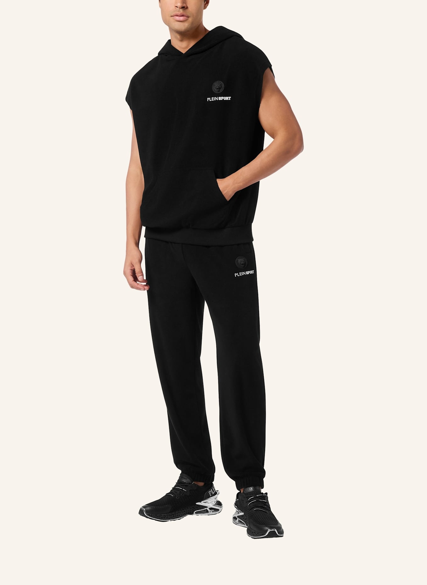 PLEIN SPORT PLEIN SPORT Jogging-Weste: SCHWARZ