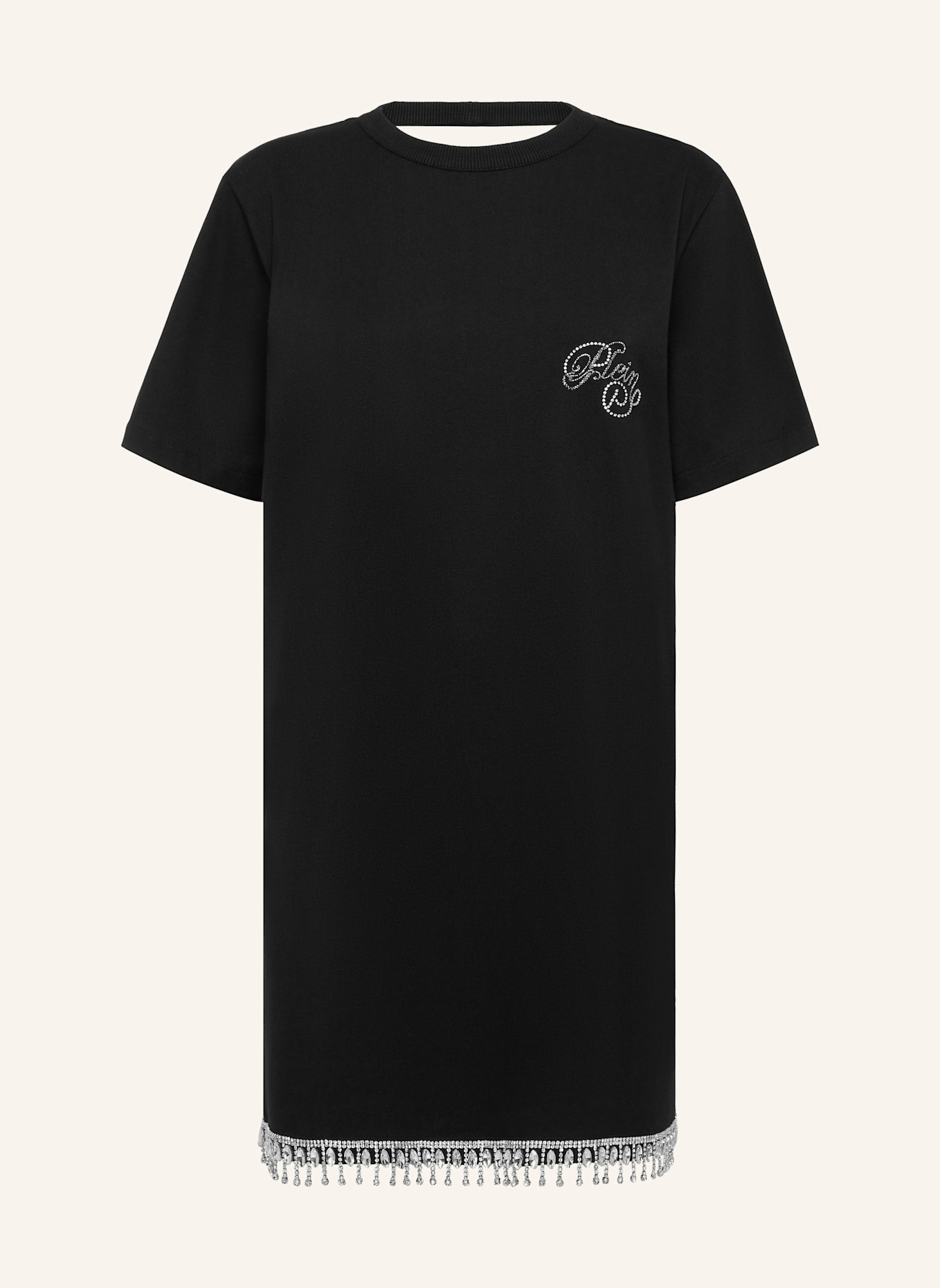 PHILIPP PLEIN T-Shirt Kurze Kleider SIGNATURE: SCHWARZ