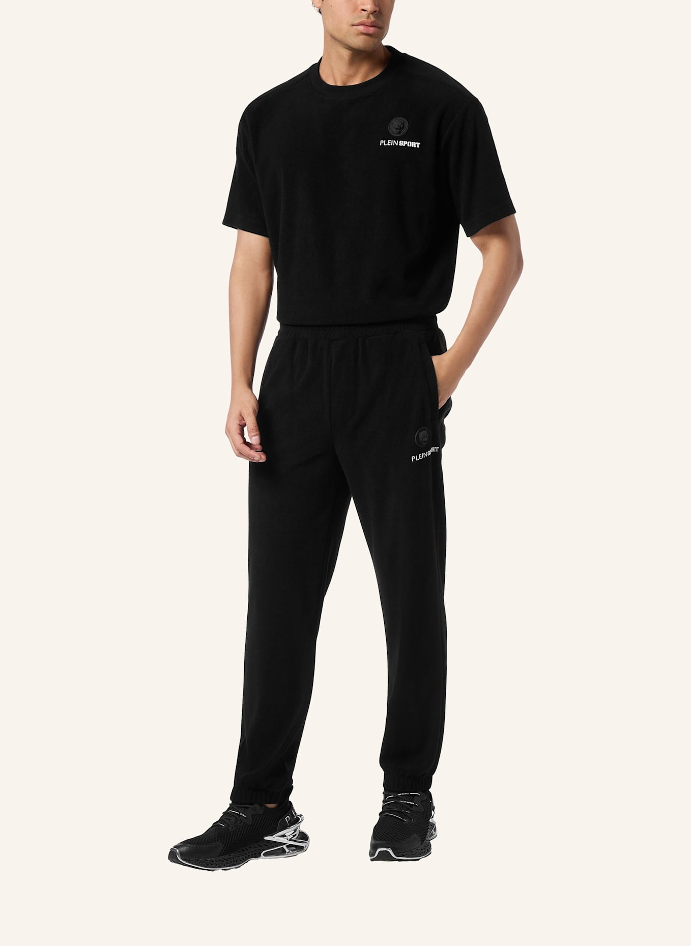 PLEIN SPORT Jogginghosen: SCHWARZ