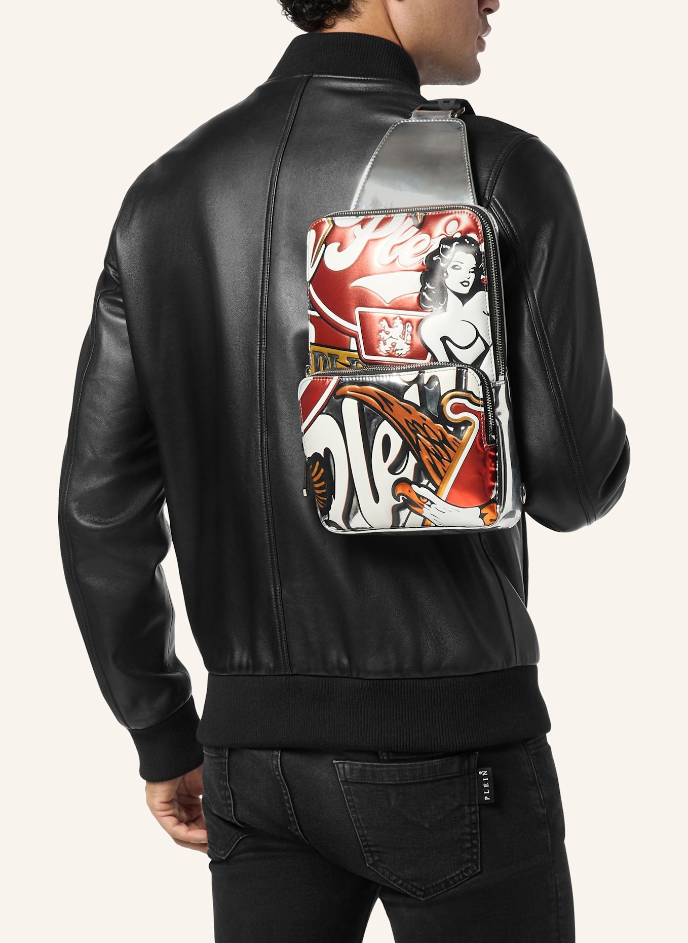 PHILIPP PLEIN Kreuzkörper: ROT