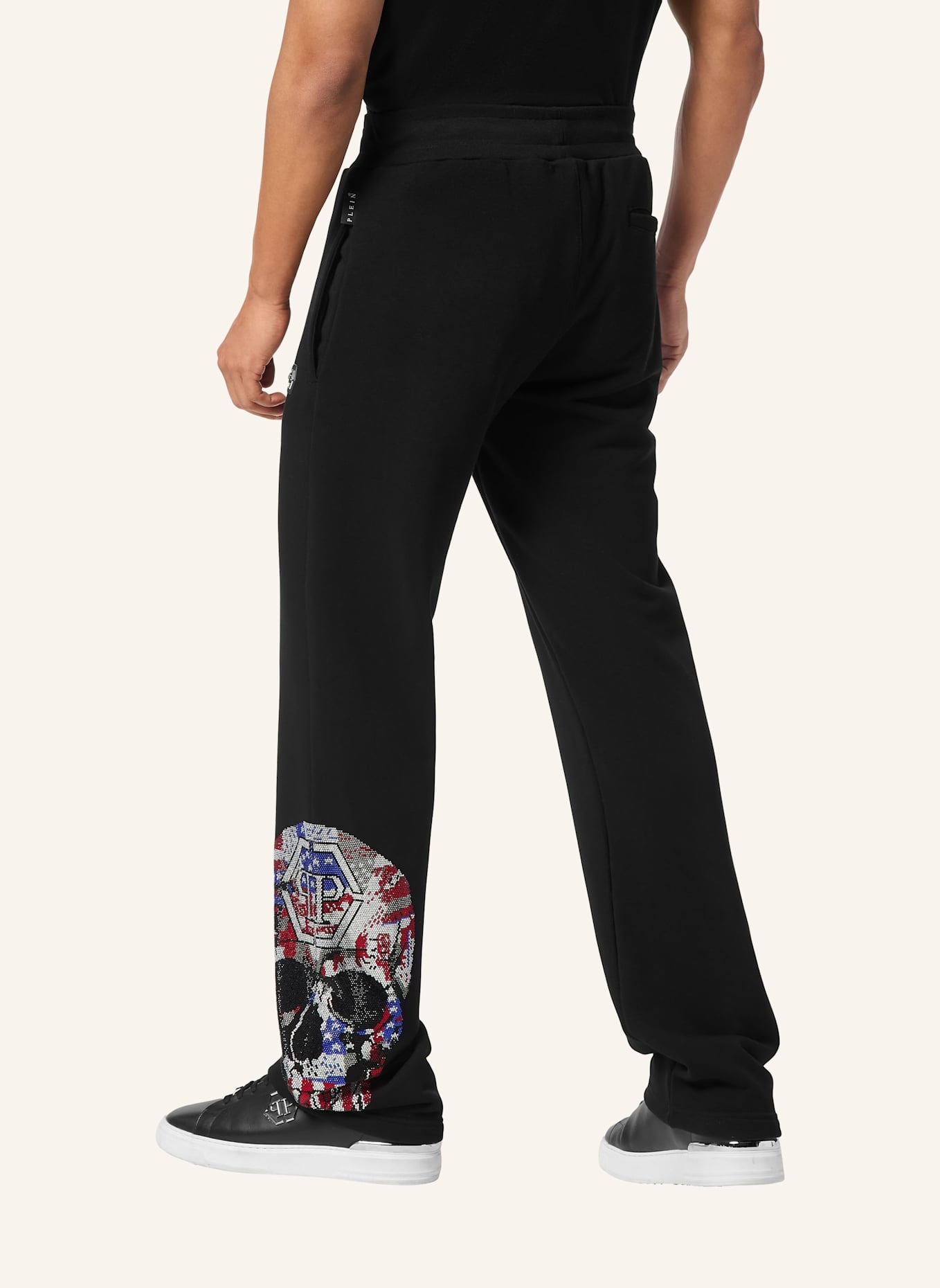 PHILIPP PLEIN Jogginghosen SKULL: SCHWARZ