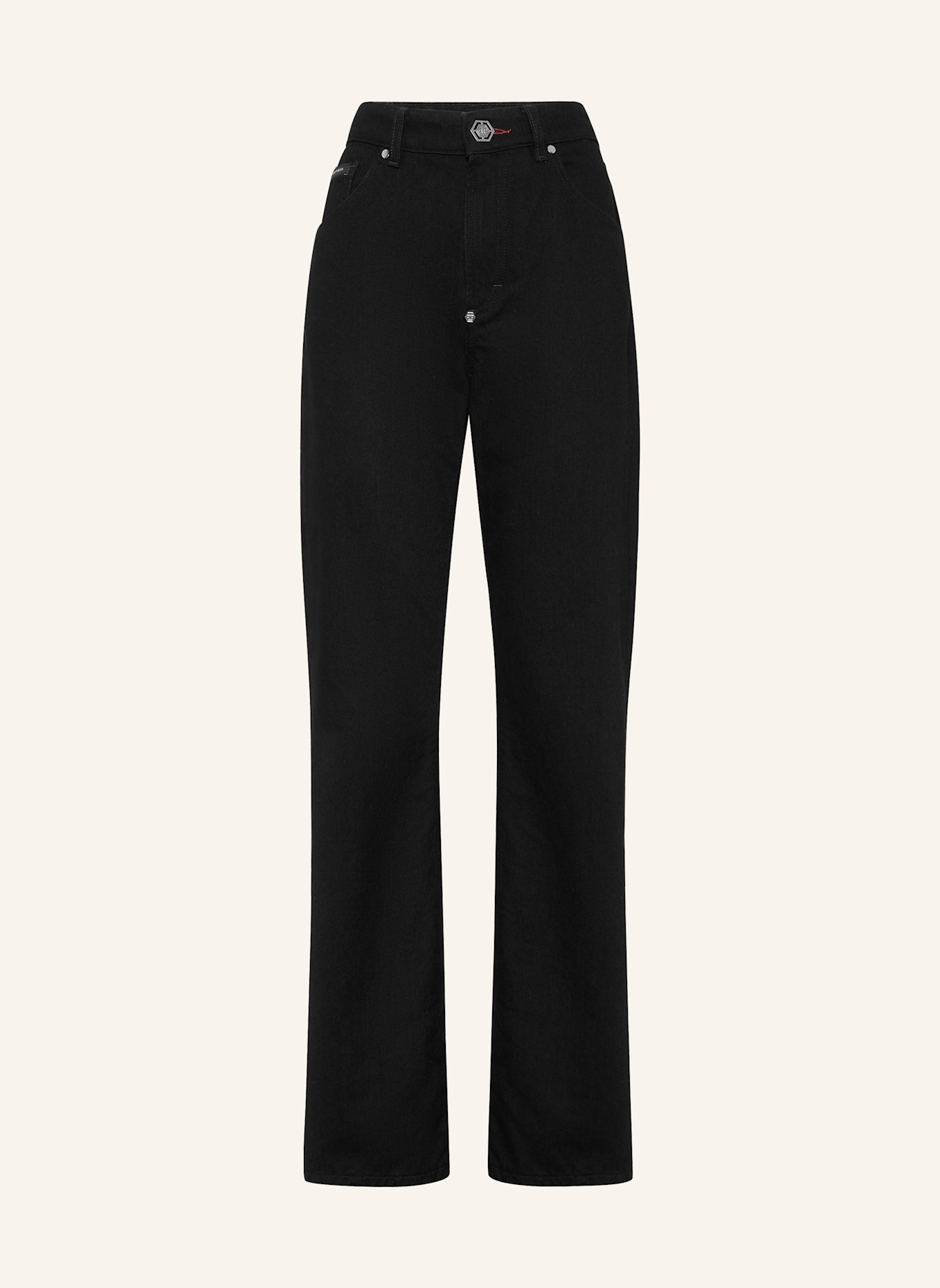 PHILIPP PLEIN Gerader Schnitt HEXAGON: SCHWARZ