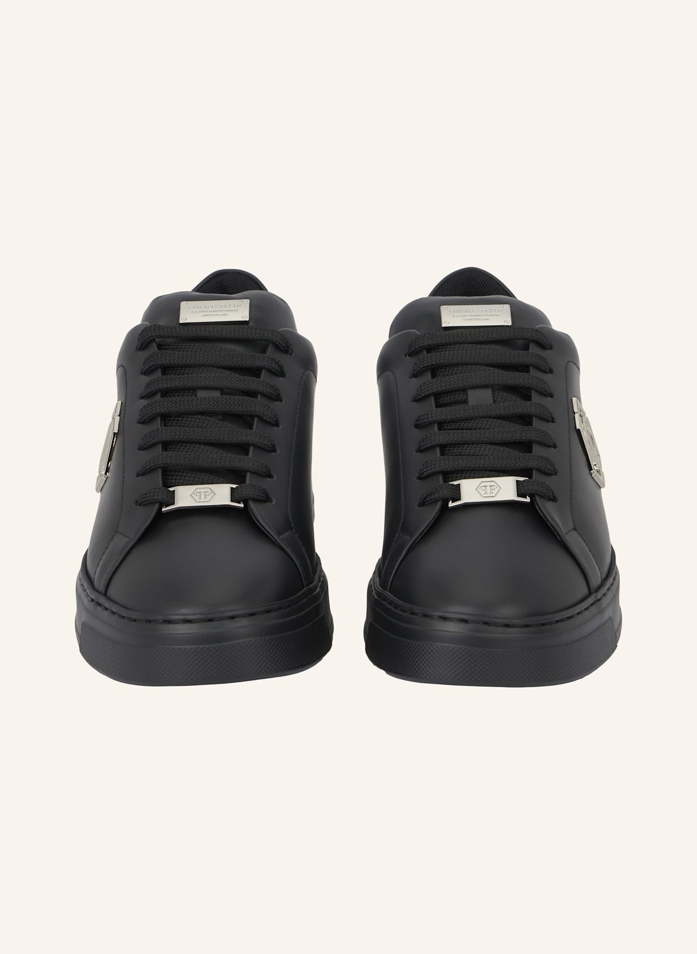 PHILIPP PLEIN Low-Top Turnschuhe HEXAGON: SCHWARZ