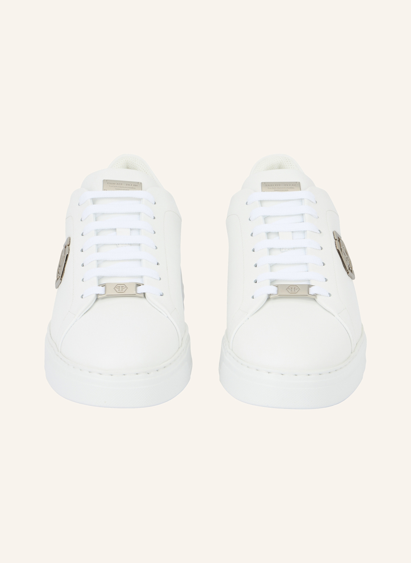 PHILIPP PLEIN Low-Top Turnschuhe HEXAGON: WEISS