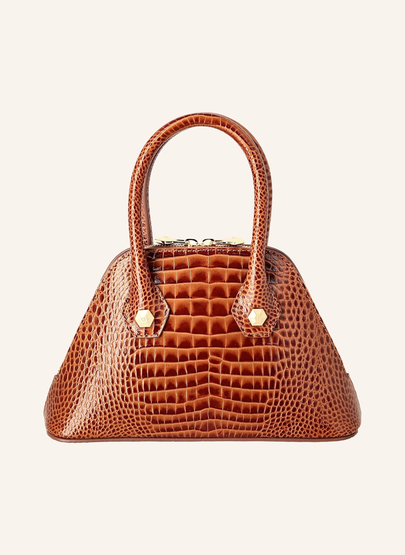 PHILIPP PLEIN Henkel Tasche COCCO: BRAUN