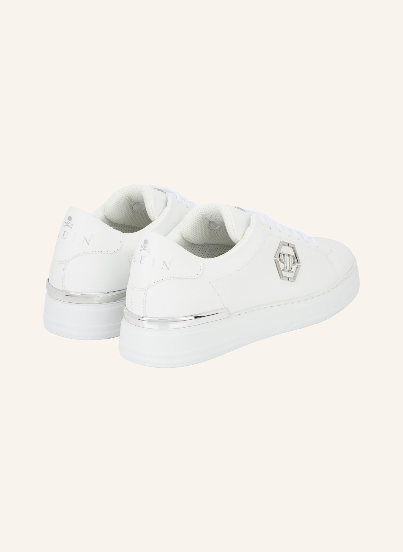 PHILIPP PLEIN Low-Top Turnschuhe HEXAGON: WEISS