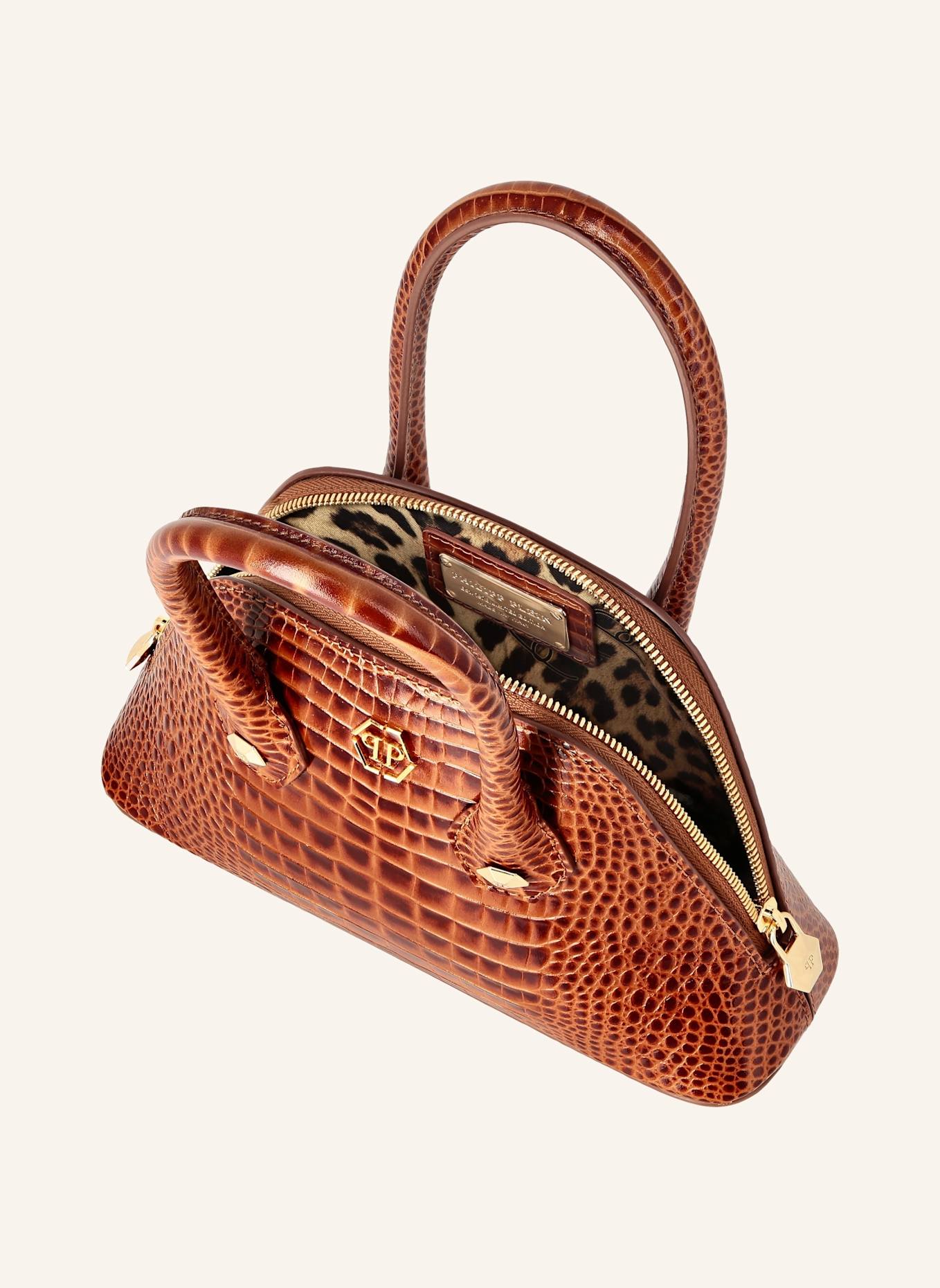 PHILIPP PLEIN Henkel Tasche COCCO: BRAUN