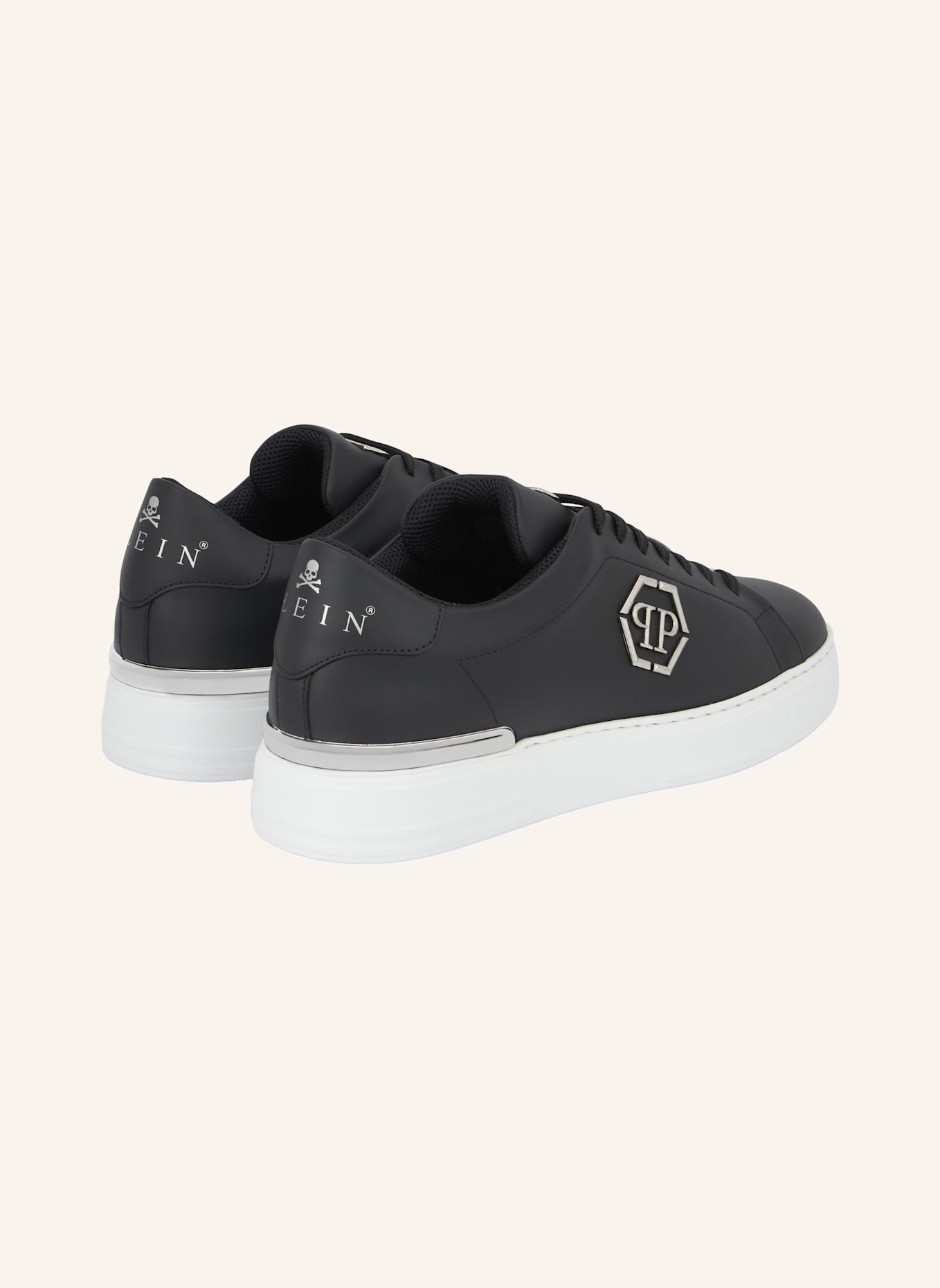PHILIPP PLEIN Low-Top Turnschuhe HEXAGON: SCHWARZ