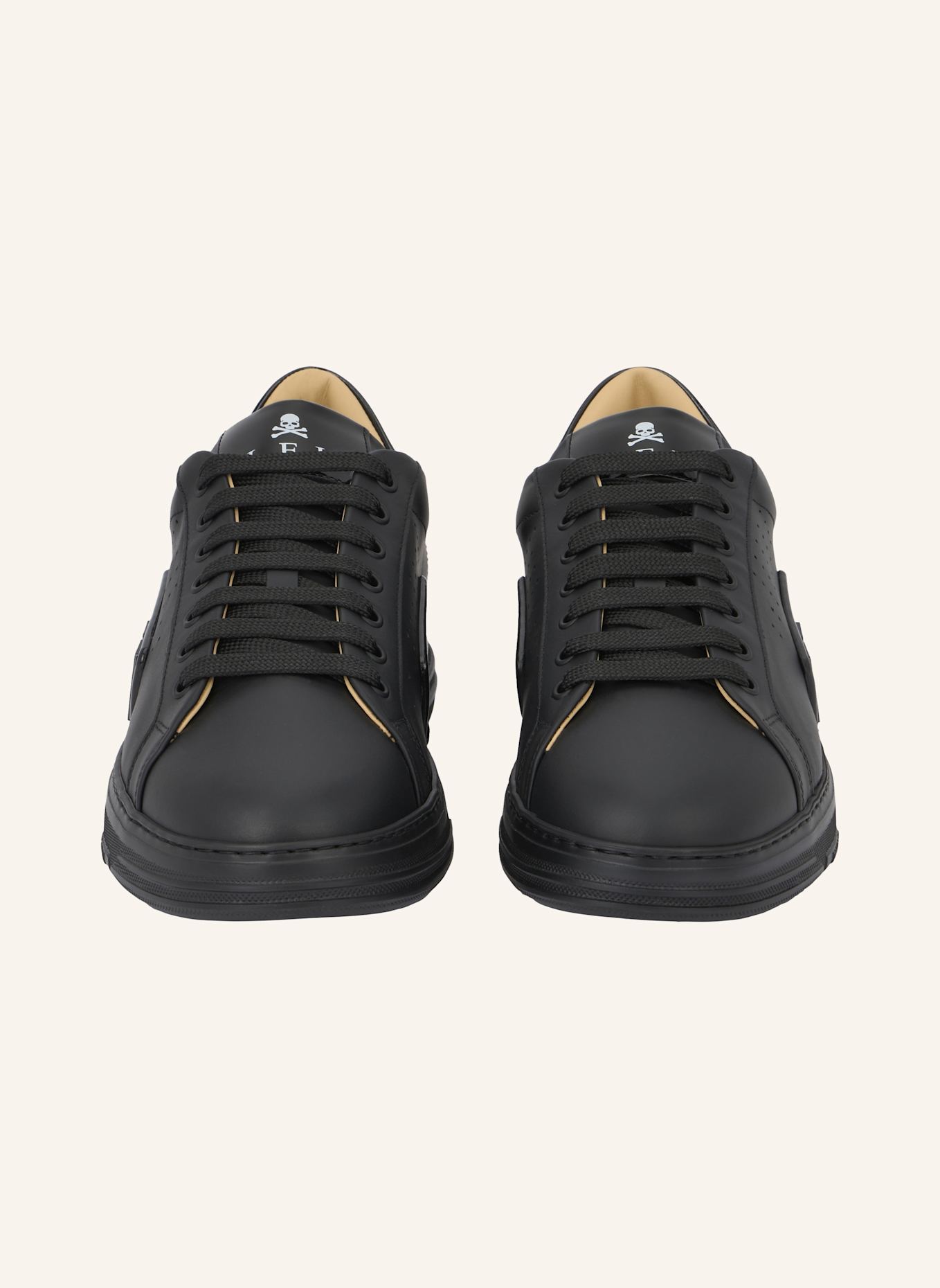 PHILIPP PLEIN Leder Sneaker PHANTOM KICKS: SCHWARZ