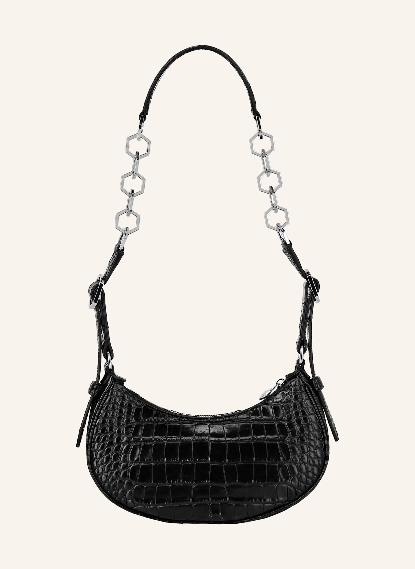 PHILIPP PLEIN Henkel Tasche COCCO: SCHWARZ