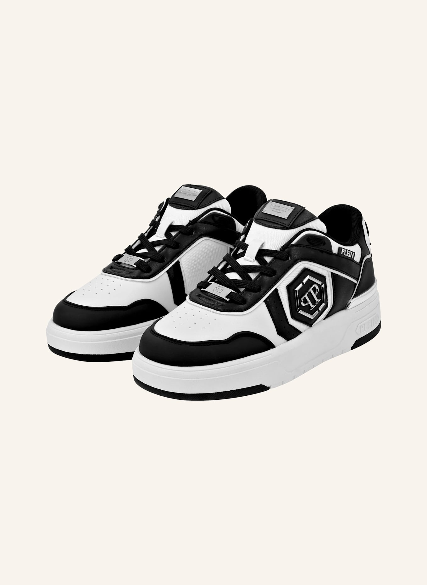 PHILIPP PLEIN Low-Top Turnschuhe PREDATOR: WEISS