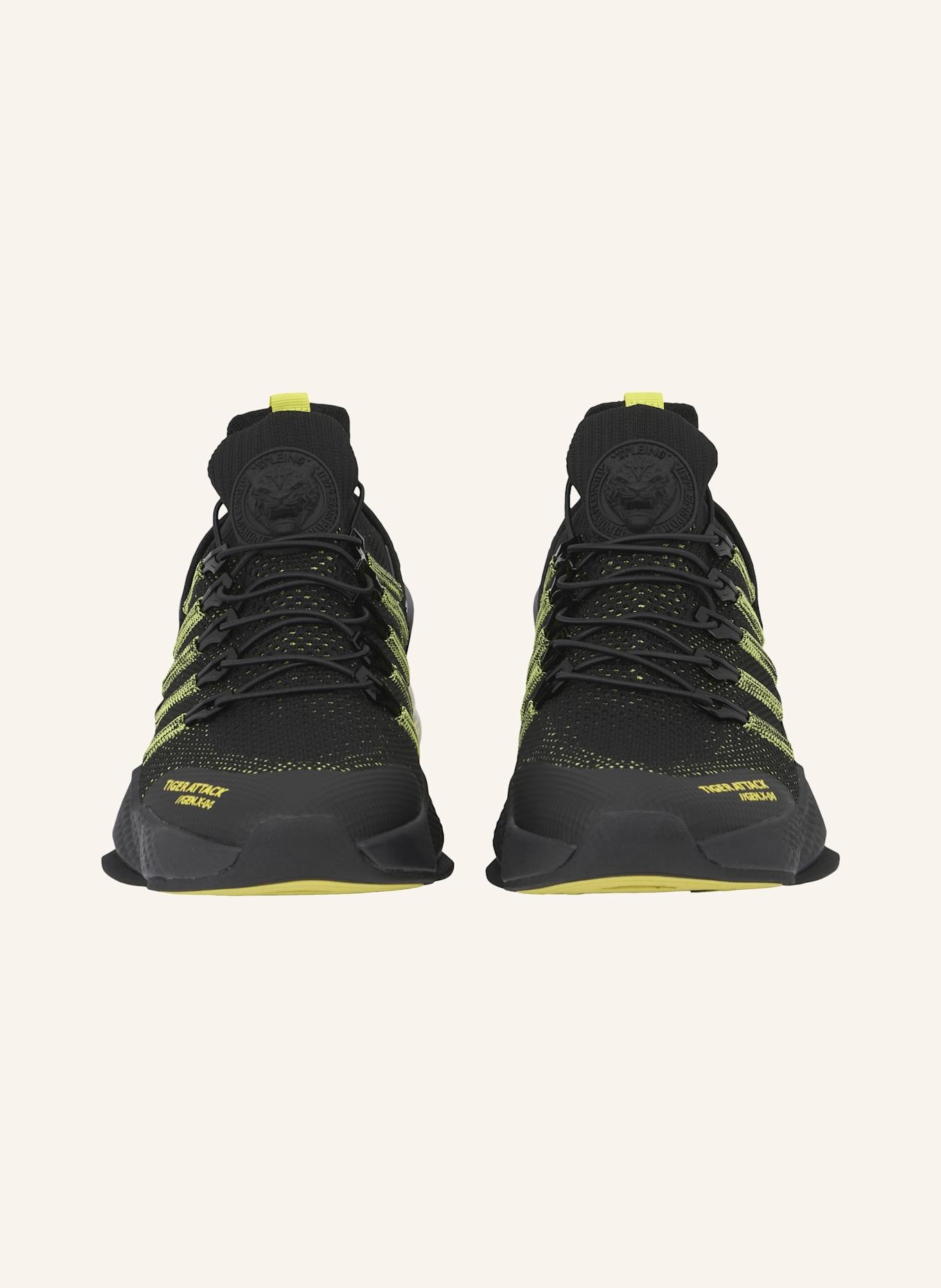 PLEIN SPORT Läufer Sneaker TIGER: SCHWARZ