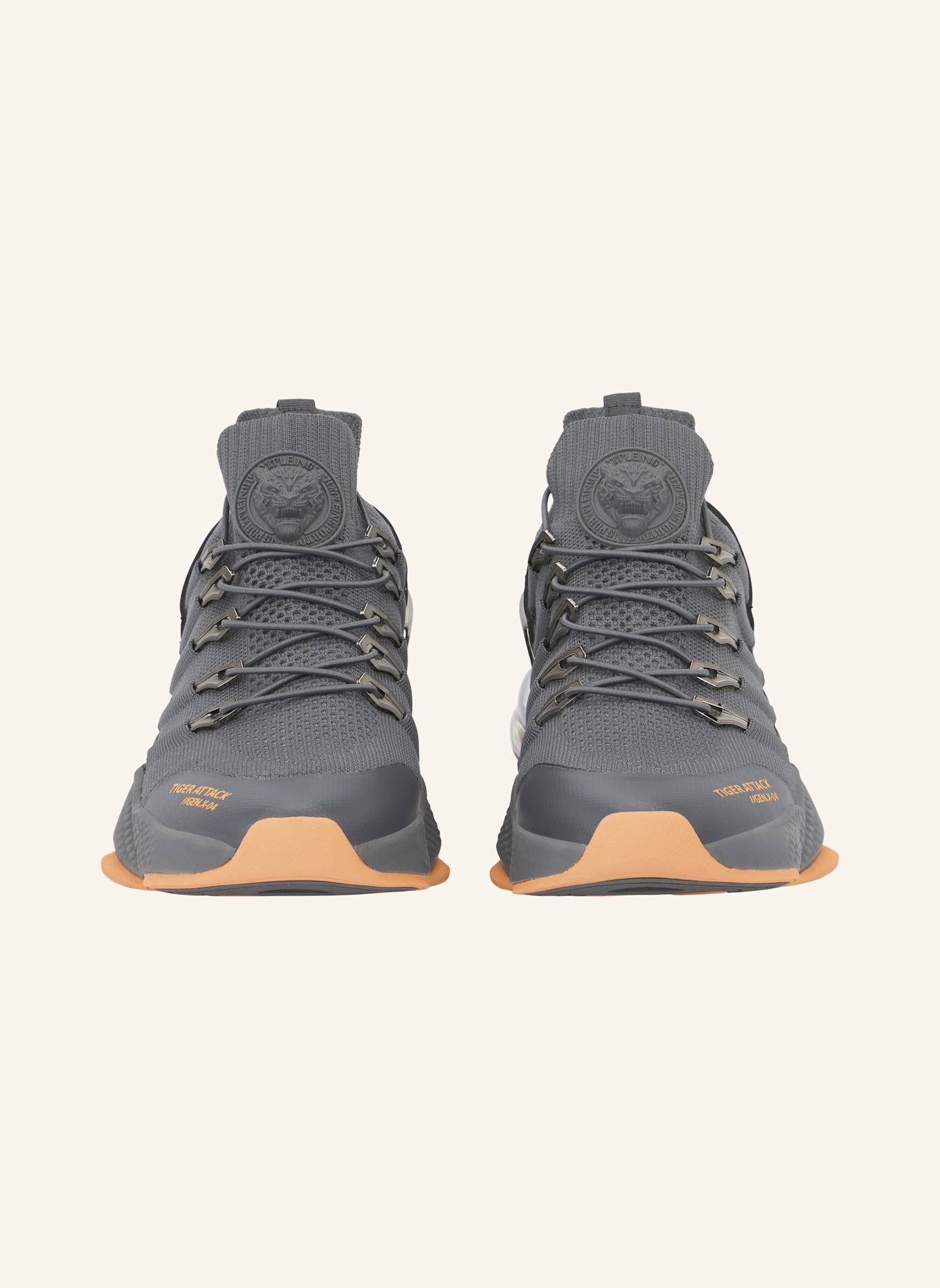 PLEIN SPORT Läufer Sneaker TIGER: GRAU