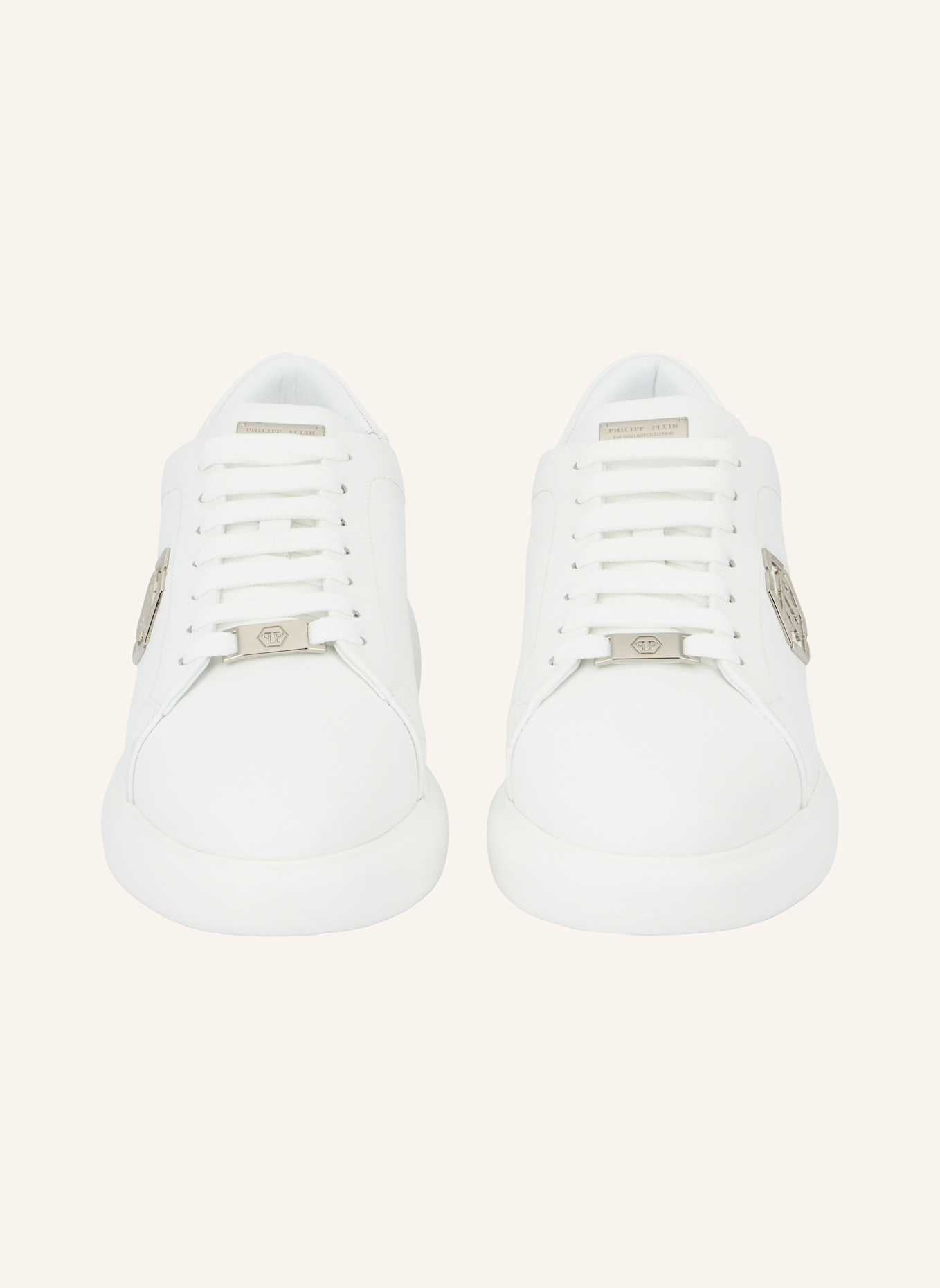 PHILIPP PLEIN Lo-Top Turnschuhe HEXAGON: WEISS