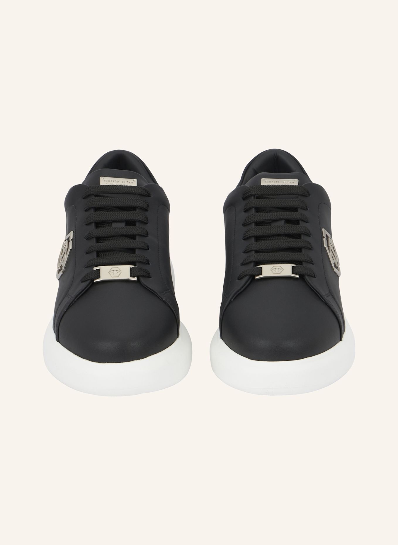 PHILIPP PLEIN Lo-Top Turnschuhe HEXAGON: SCHWARZ