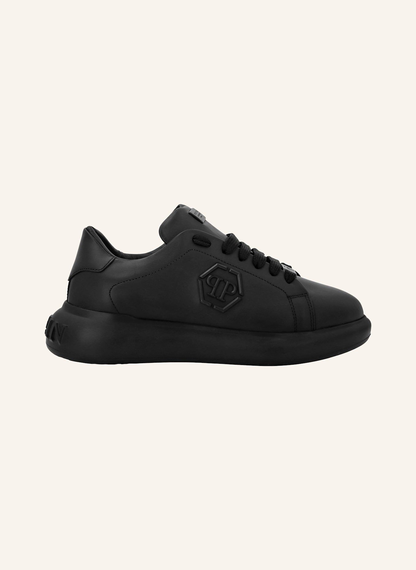 PHILIPP PLEIN Lo-Top Turnschuhe HEXAGON: SCHWARZ
