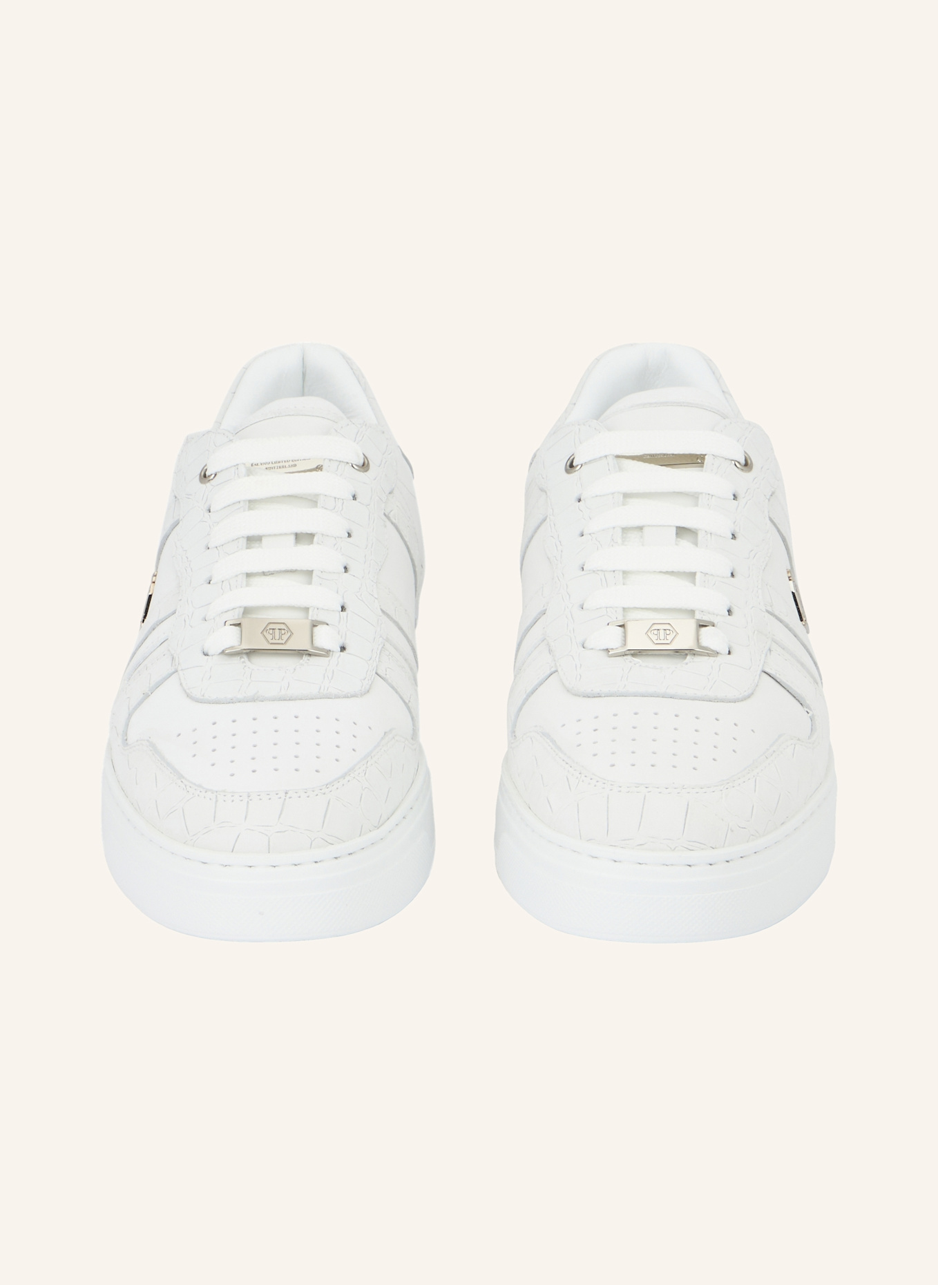 PHILIPP PLEIN Lo-Top Turnschuhe COCCO: WEISS