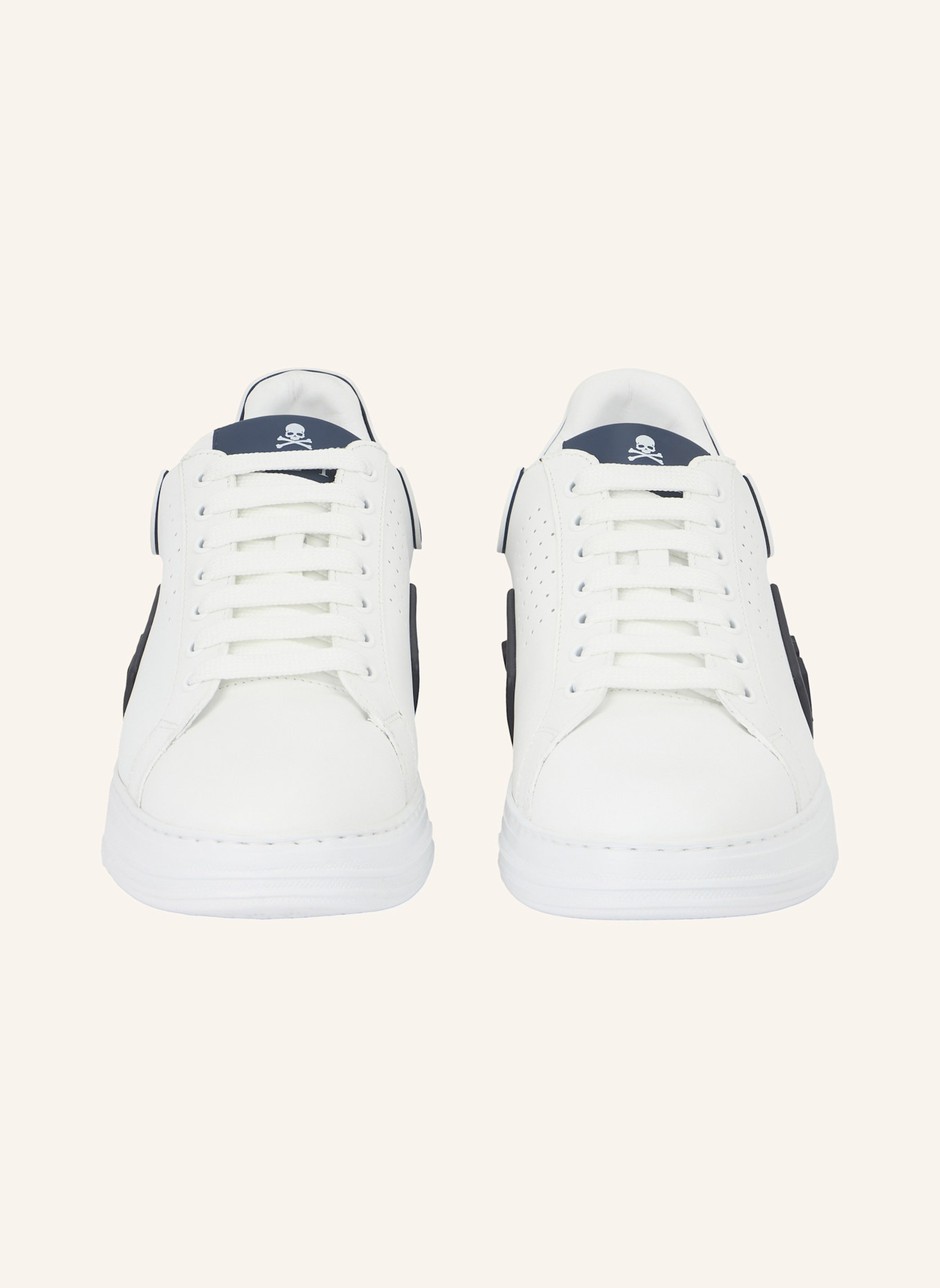 PHILIPP PLEIN Lo-Top Turnschuhe HEXAGON: WEISS