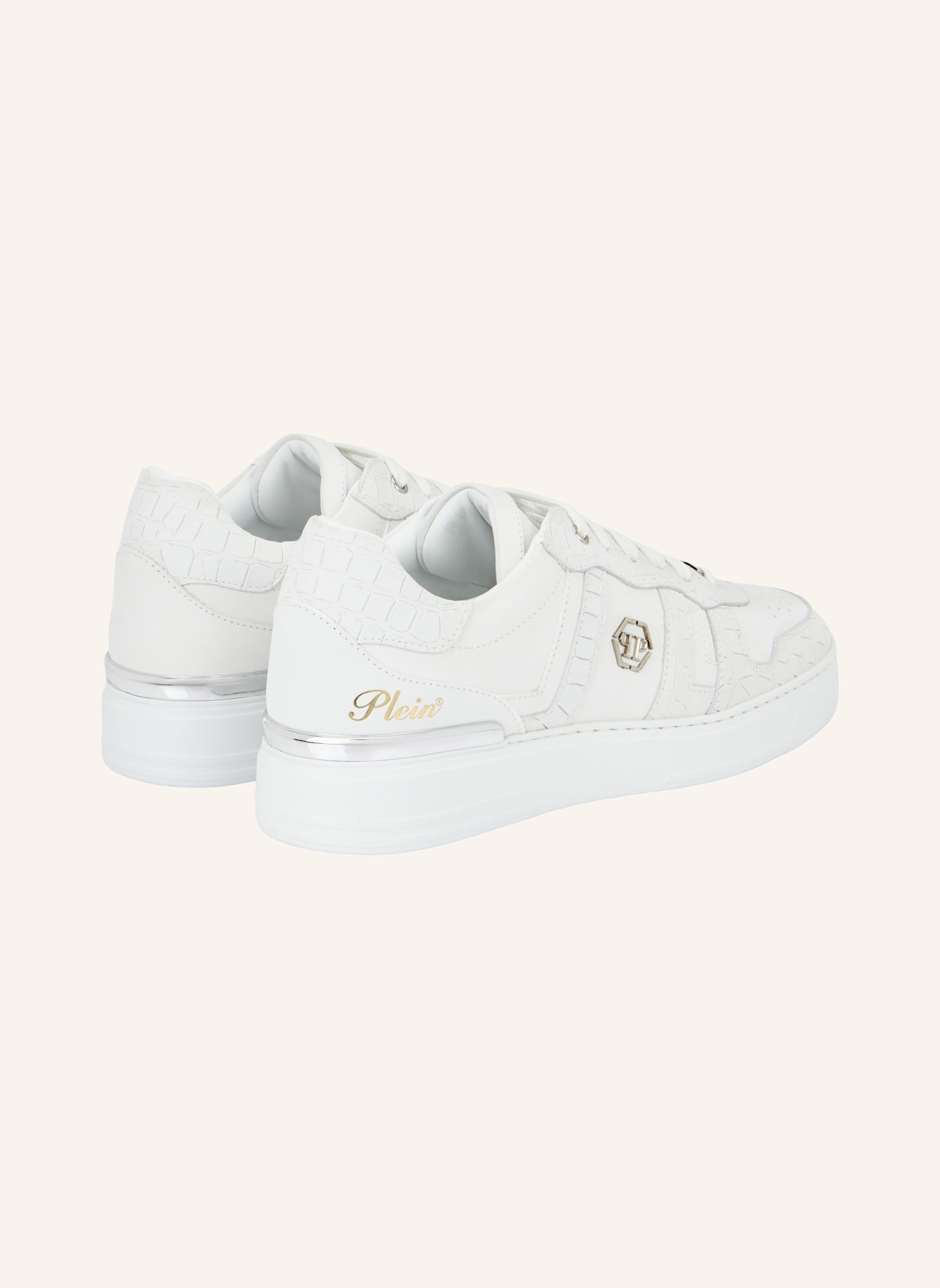 PHILIPP PLEIN Lo-Top Turnschuhe COCCO: WEISS