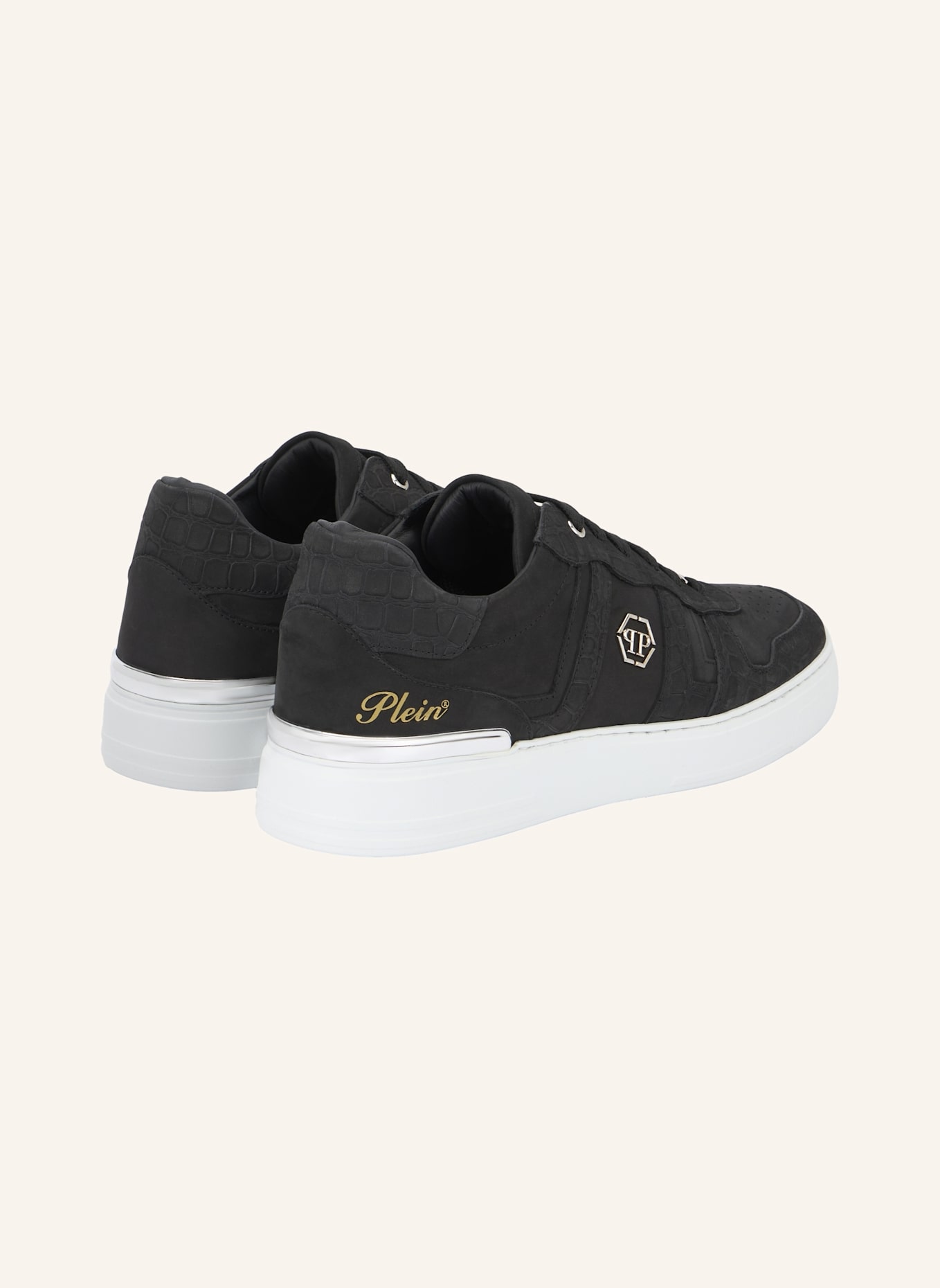 PHILIPP PLEIN Lo-Top Turnschuhe COCCO: SCHWARZ