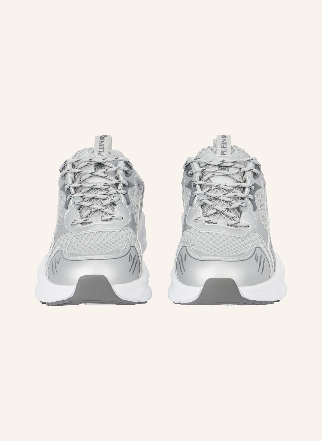 PLEIN SPORT Lo-Top Turnschuhe: SILBER
