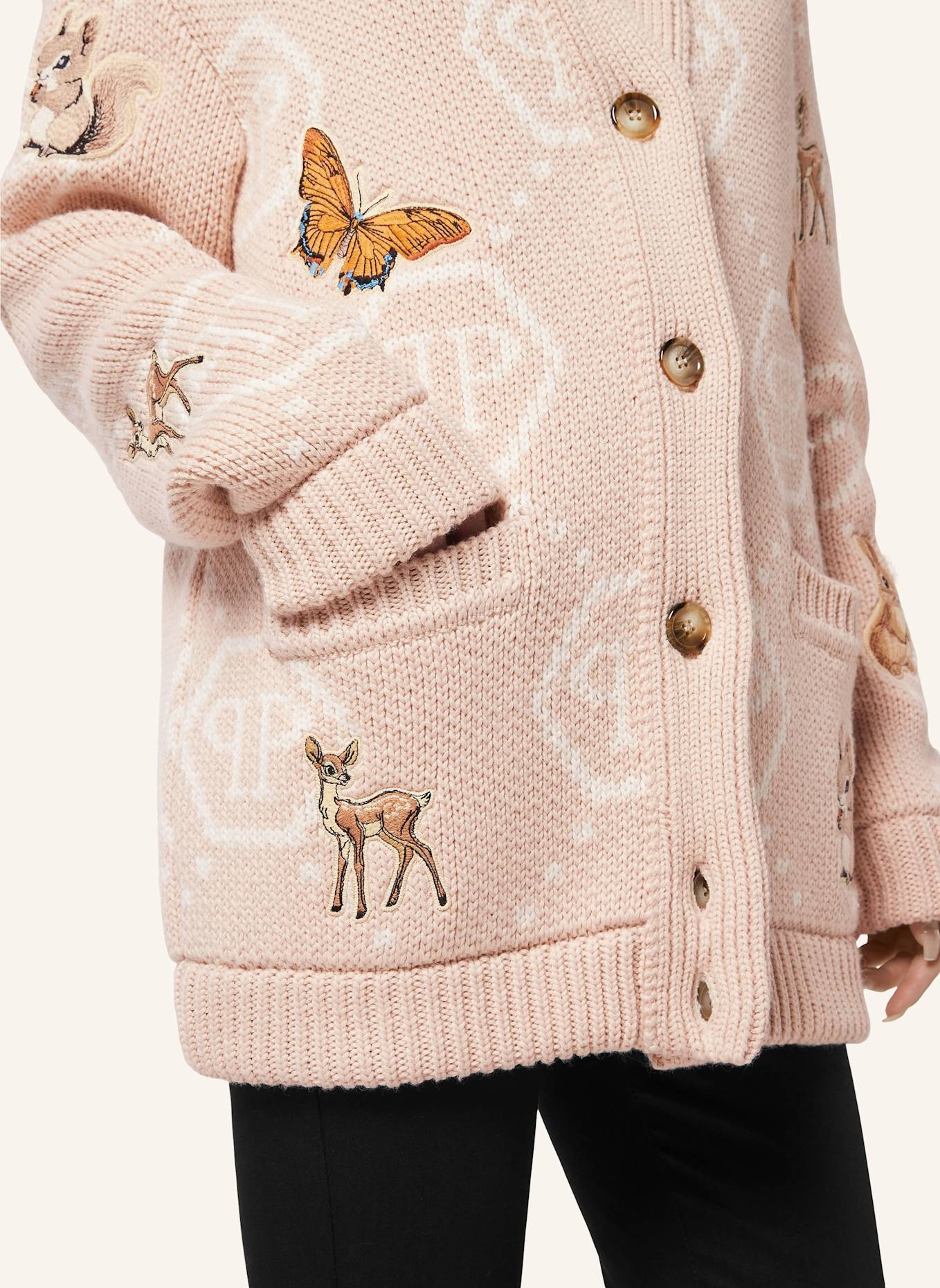 PHILIPP PLEIN Strickjacke lang: BEIGE