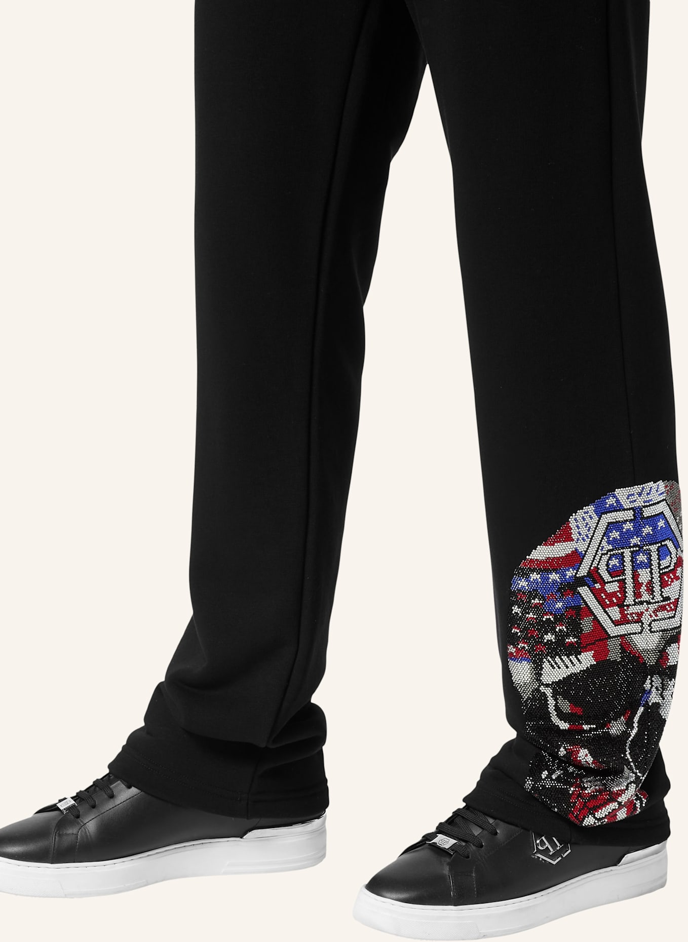 PHILIPP PLEIN Jogginghosen SKULL: SCHWARZ