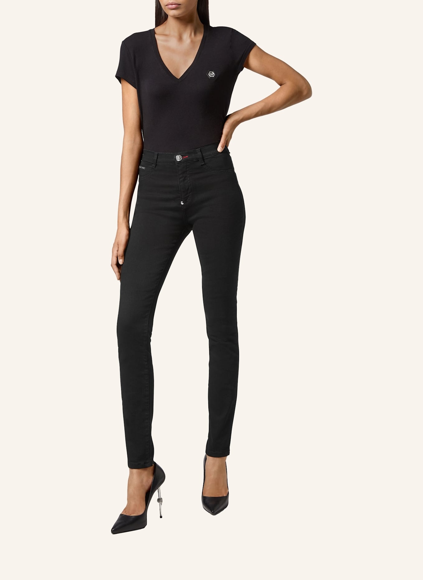 PHILIPP PLEIN PHILIPP PLEIN Jeggings: SCHWARZ