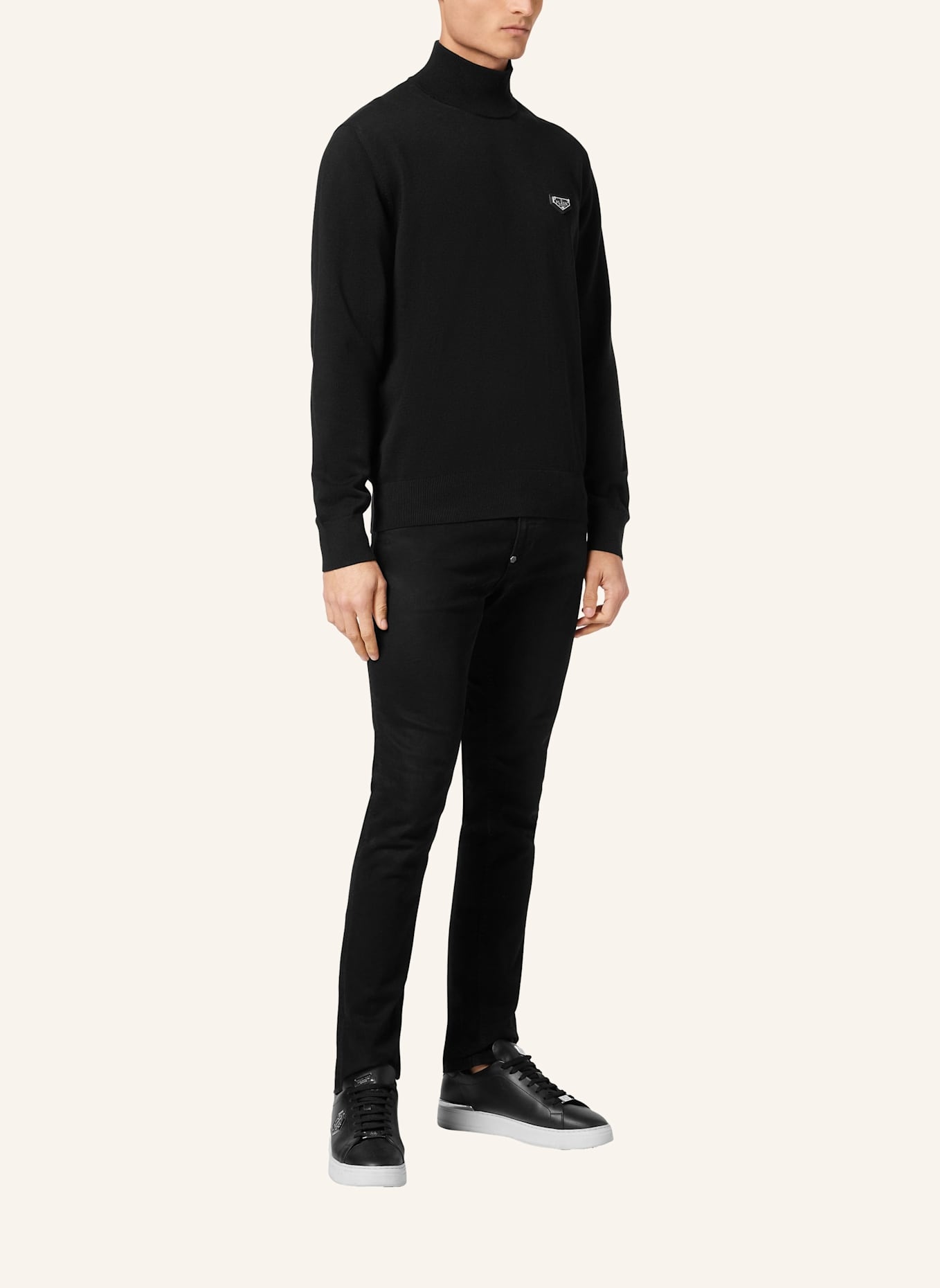 PHILIPP PLEIN PHILIPP PLEIN Rollkragenpullover: SCHWARZ