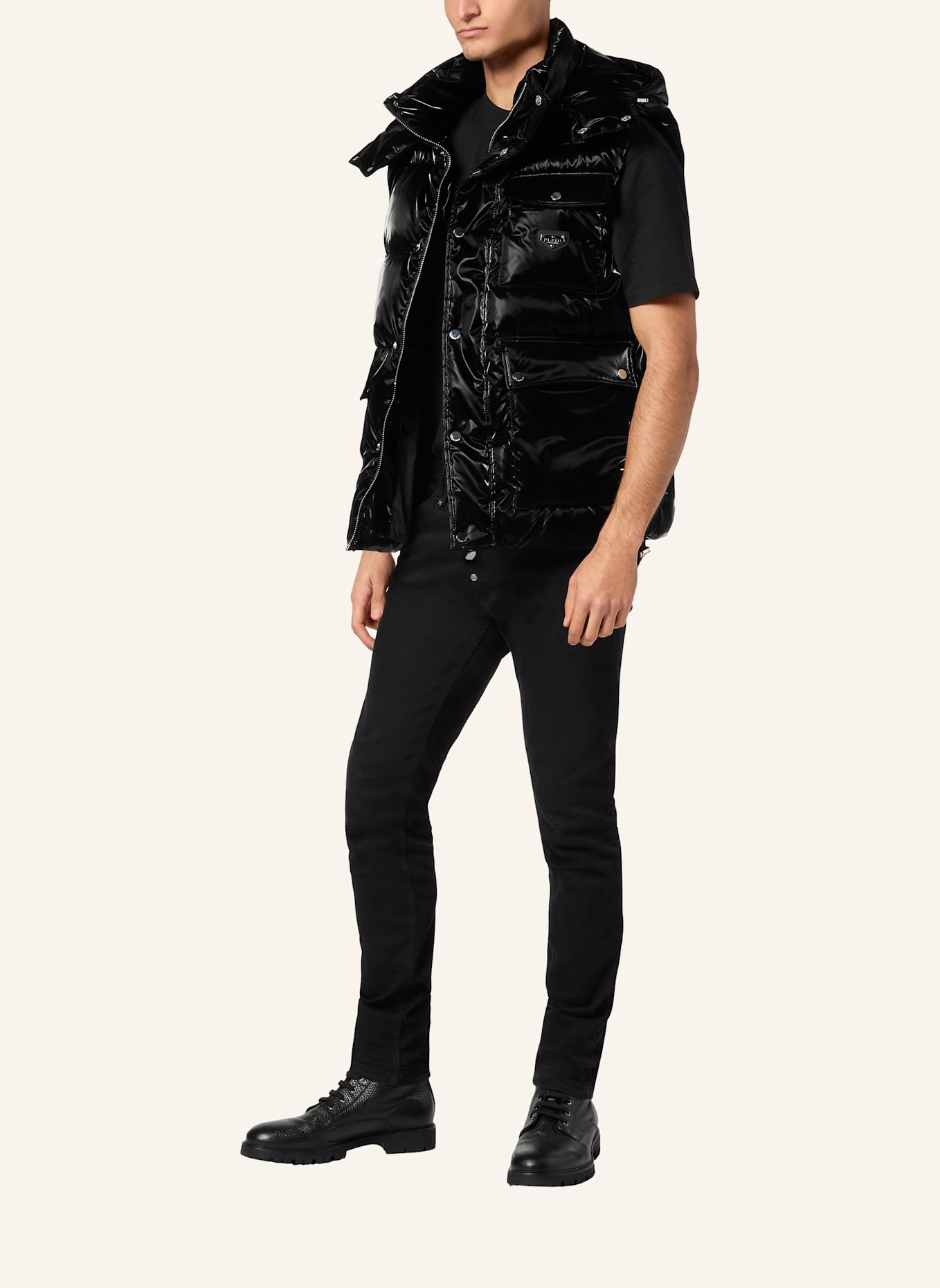 PHILIPP PLEIN PHILIPP PLEIN Daunenweste: SCHWARZ