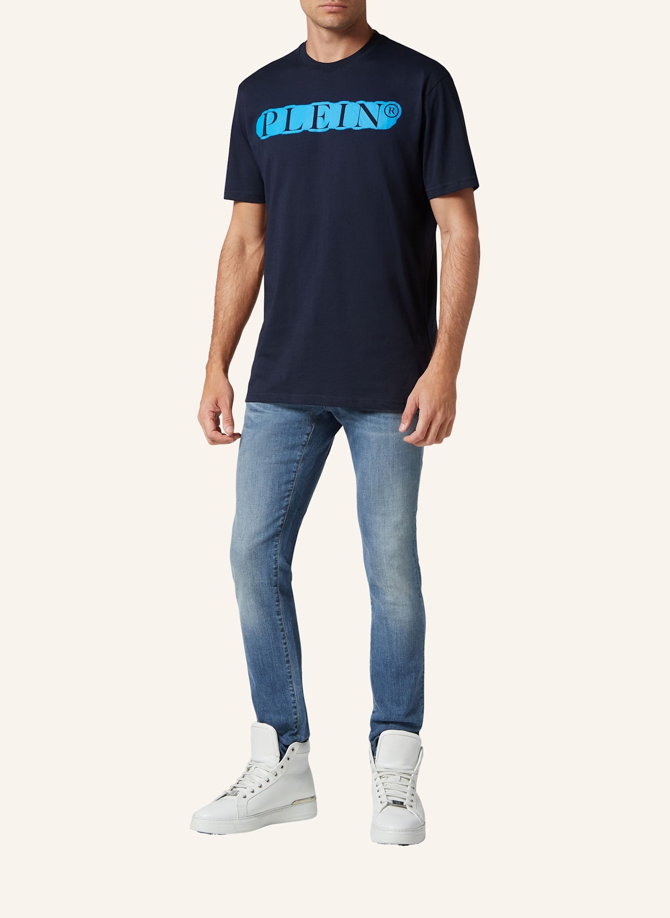 PHILIPP PLEIN PHILIPP PLEIN T-Shirt: DUNKELBLAU