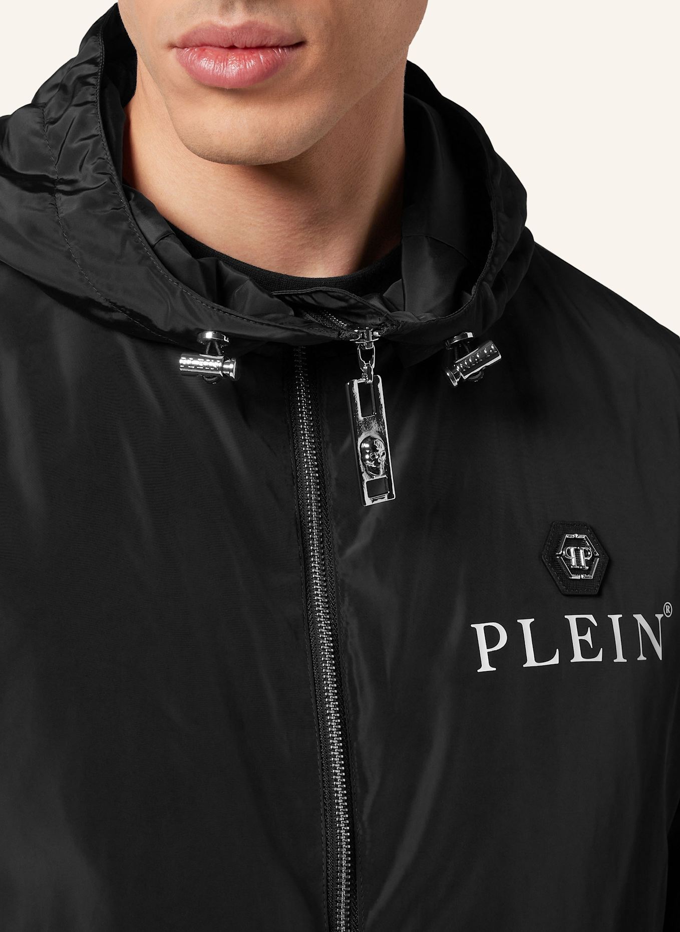 PHILIPP PLEIN PHILIPP PLEIN Jacke HEXAGON: SCHWARZ