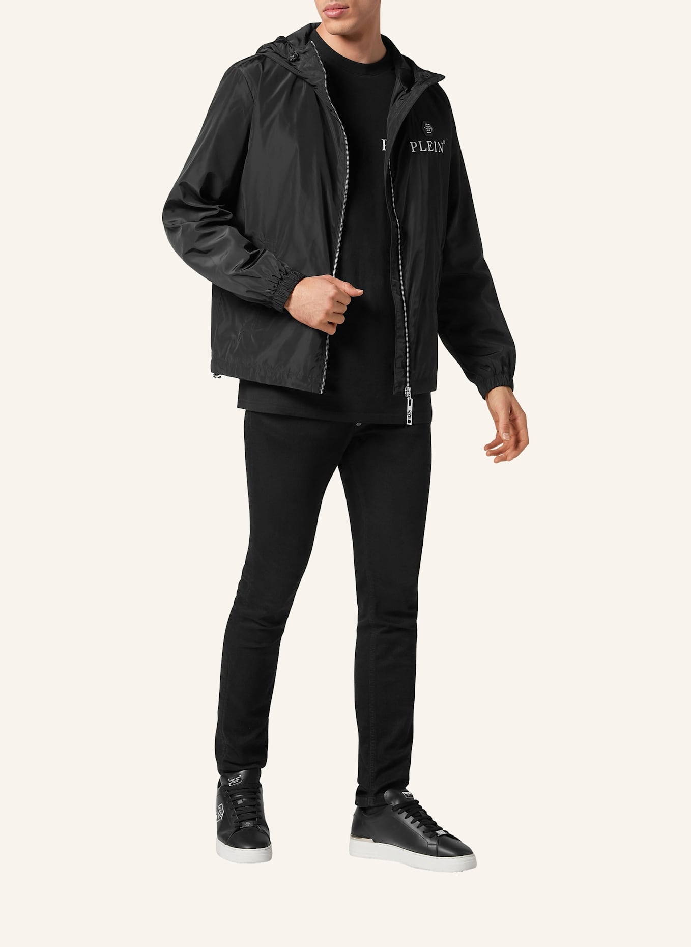 PHILIPP PLEIN PHILIPP PLEIN Jacke HEXAGON: SCHWARZ