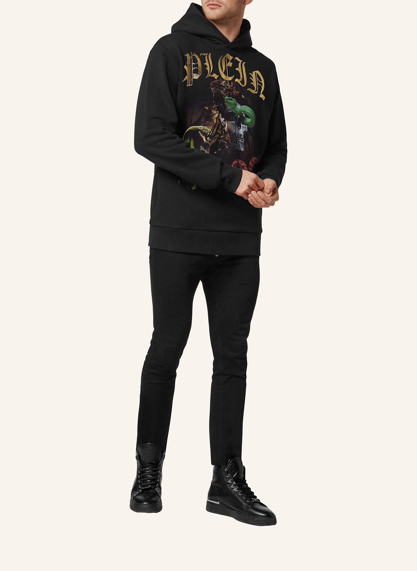 PHILIPP PLEIN PHILIPP PLEIN Hoodie: SCHWARZ