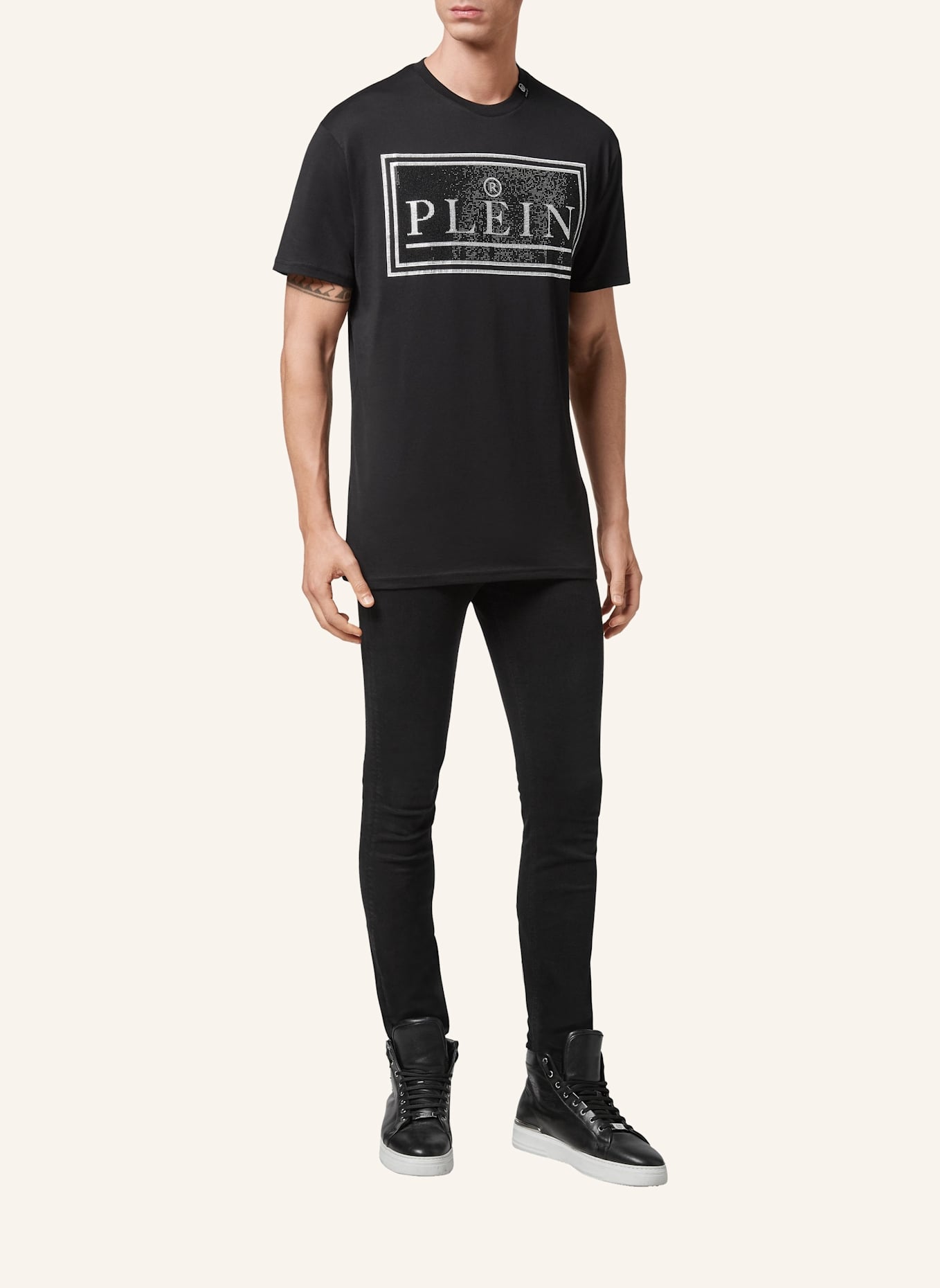 PHILIPP PLEIN PHILIPP PLEIN T-Shirt: SCHWARZ