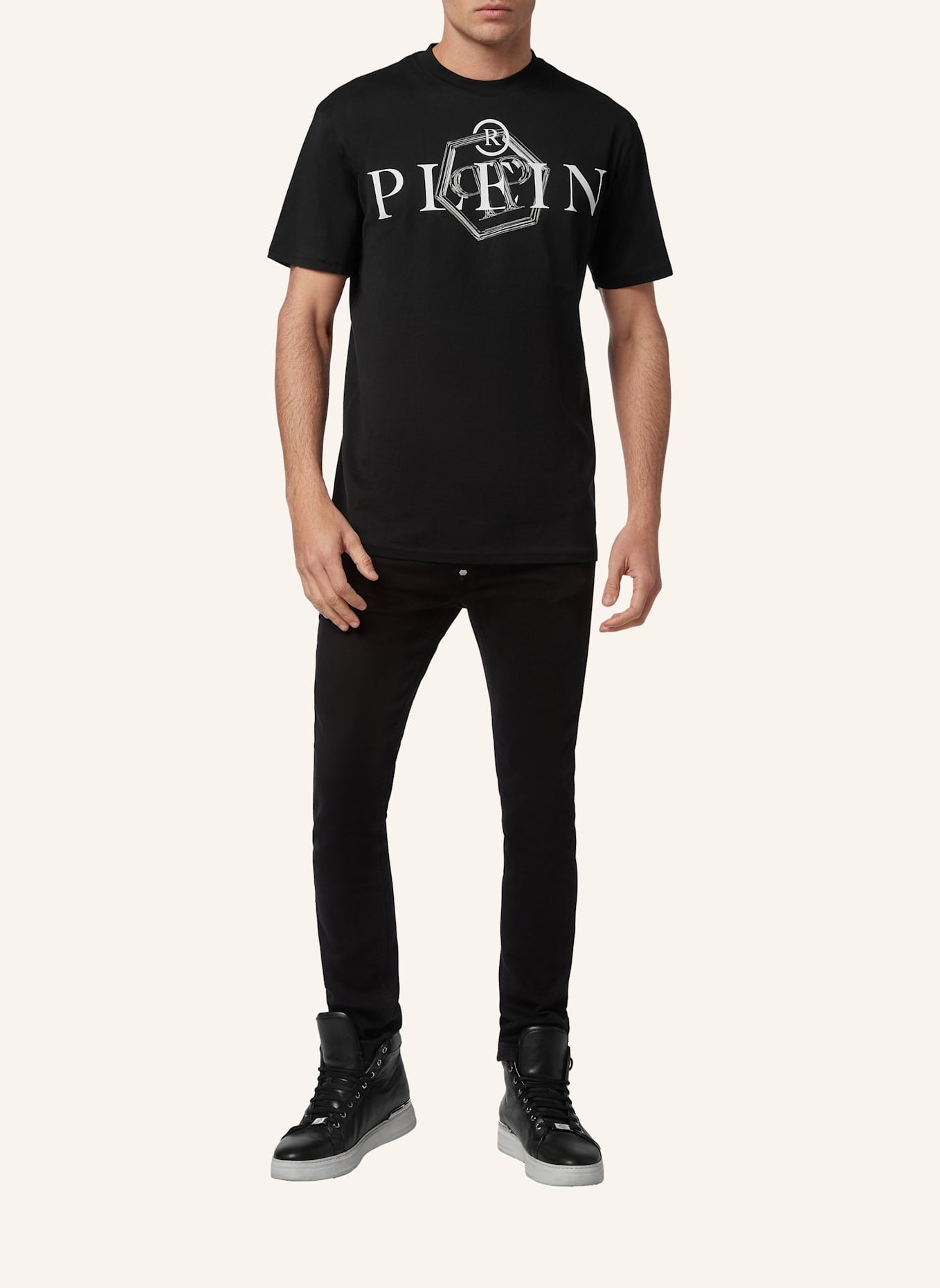 PHILIPP PLEIN PHILIPP PLEIN T-Shirt: SCHWARZ