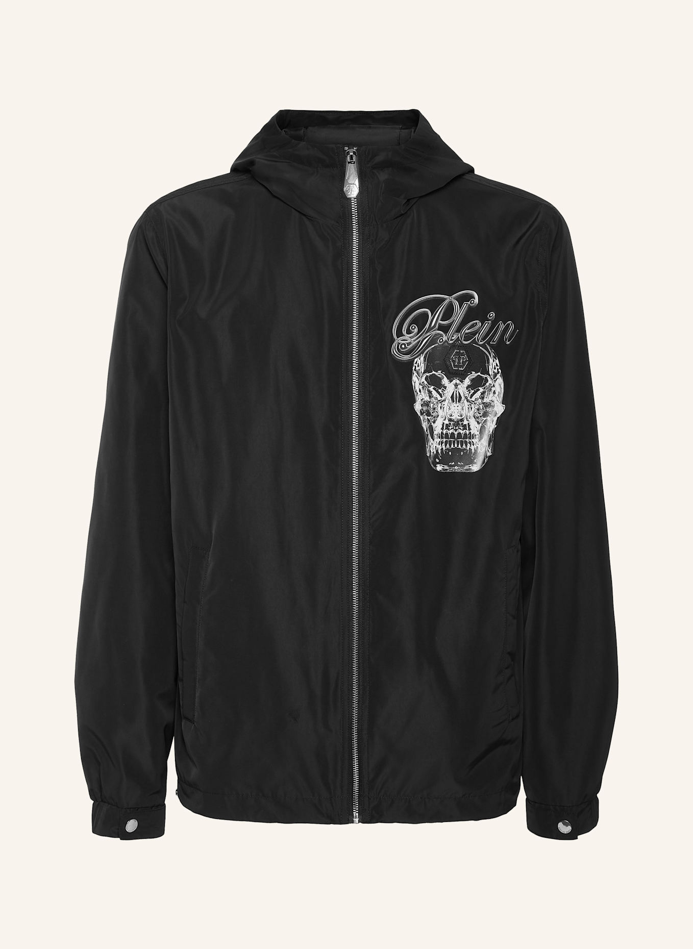 PHILIPP PLEIN Windbreaker SKULL: SCHWARZ