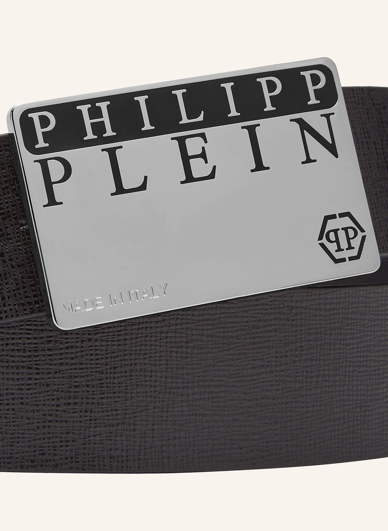 PHILIPP PLEIN PHILIPP PLEIN Gürtel: SCHWARZ/ SILBER