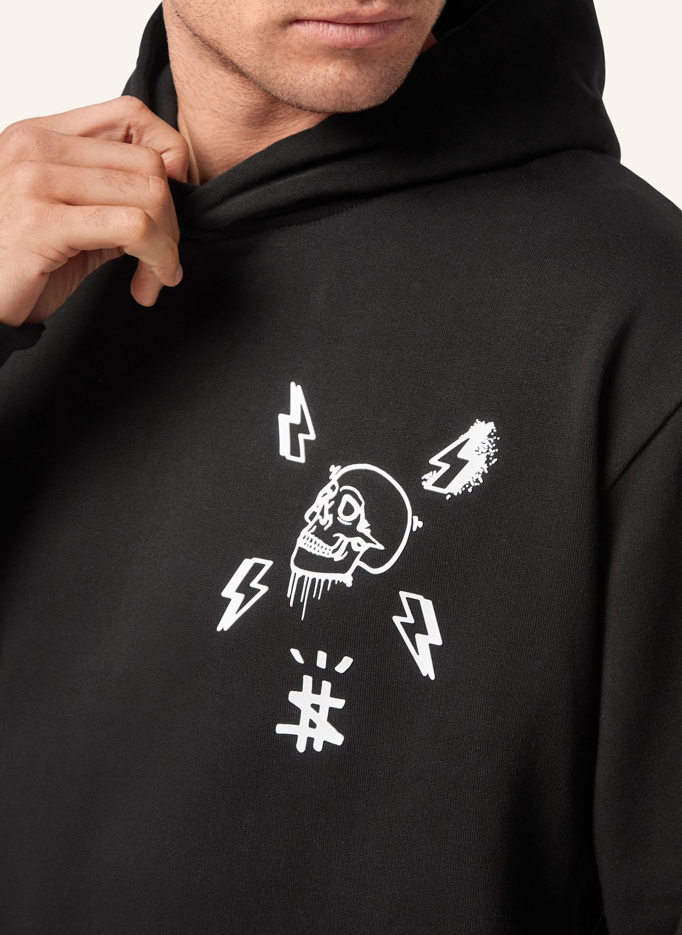 PHILIPP PLEIN PHILIPP PLEIN Hoodie HEXAGON: SCHWARZ