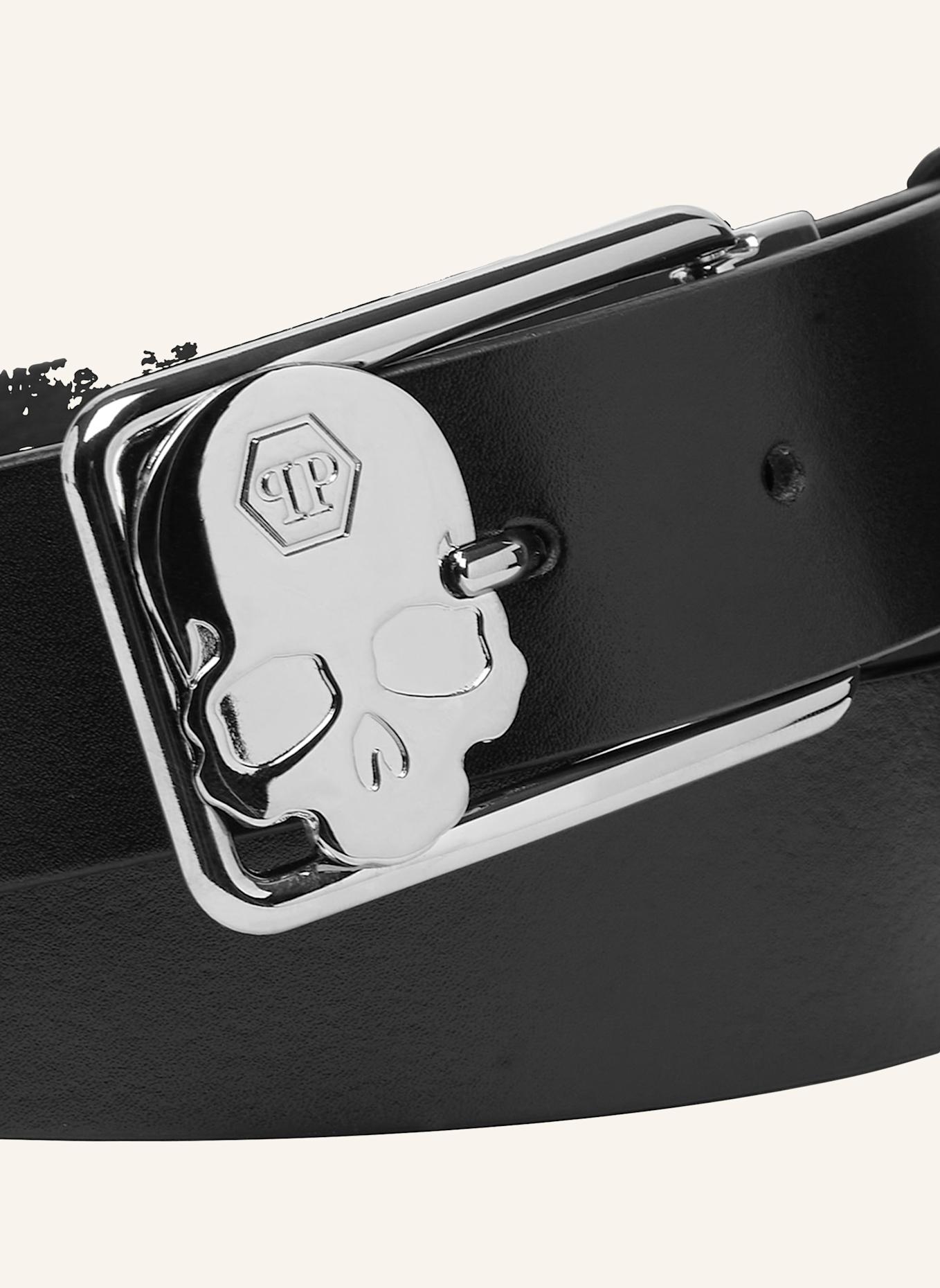 PHILIPP PLEIN Gürtel: SCHWARZ/ SILBER