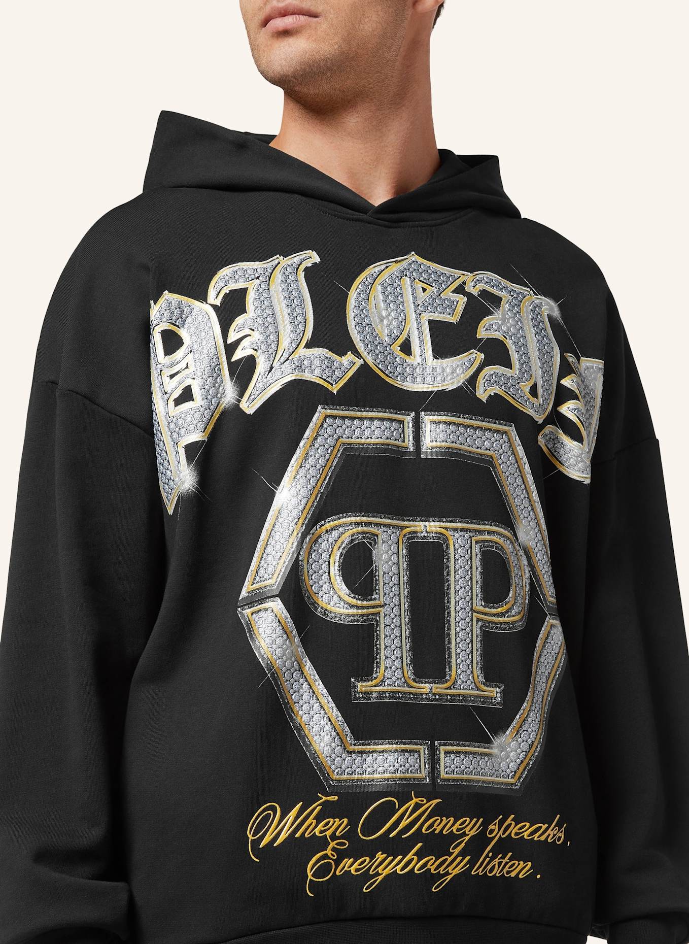PHILIPP PLEIN PHILIPP PLEIN Hoodie: SCHWARZ