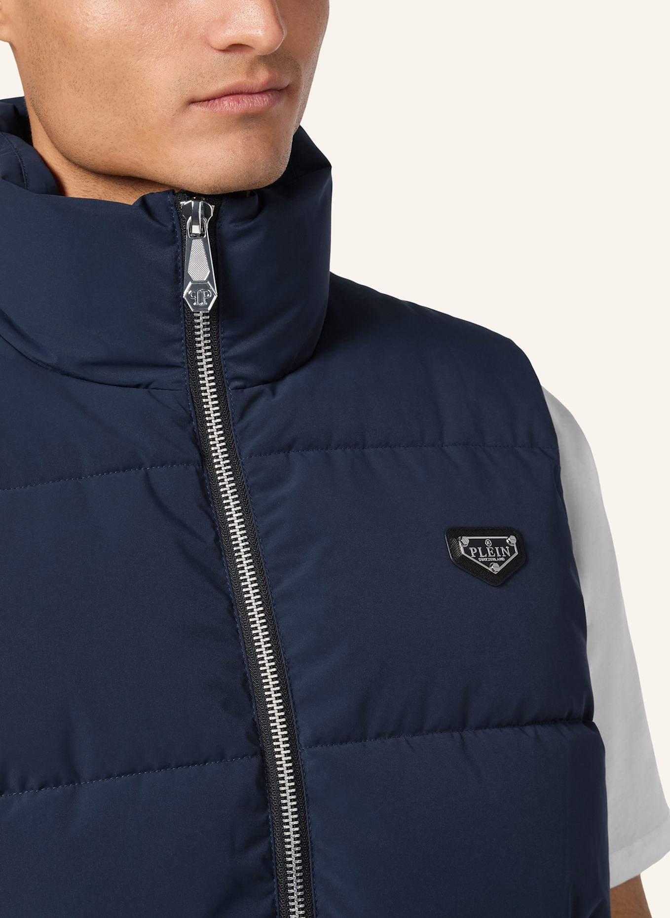 PHILIPP PLEIN PHILIPP PLEIN Daunenweste: DUNKELBLAU