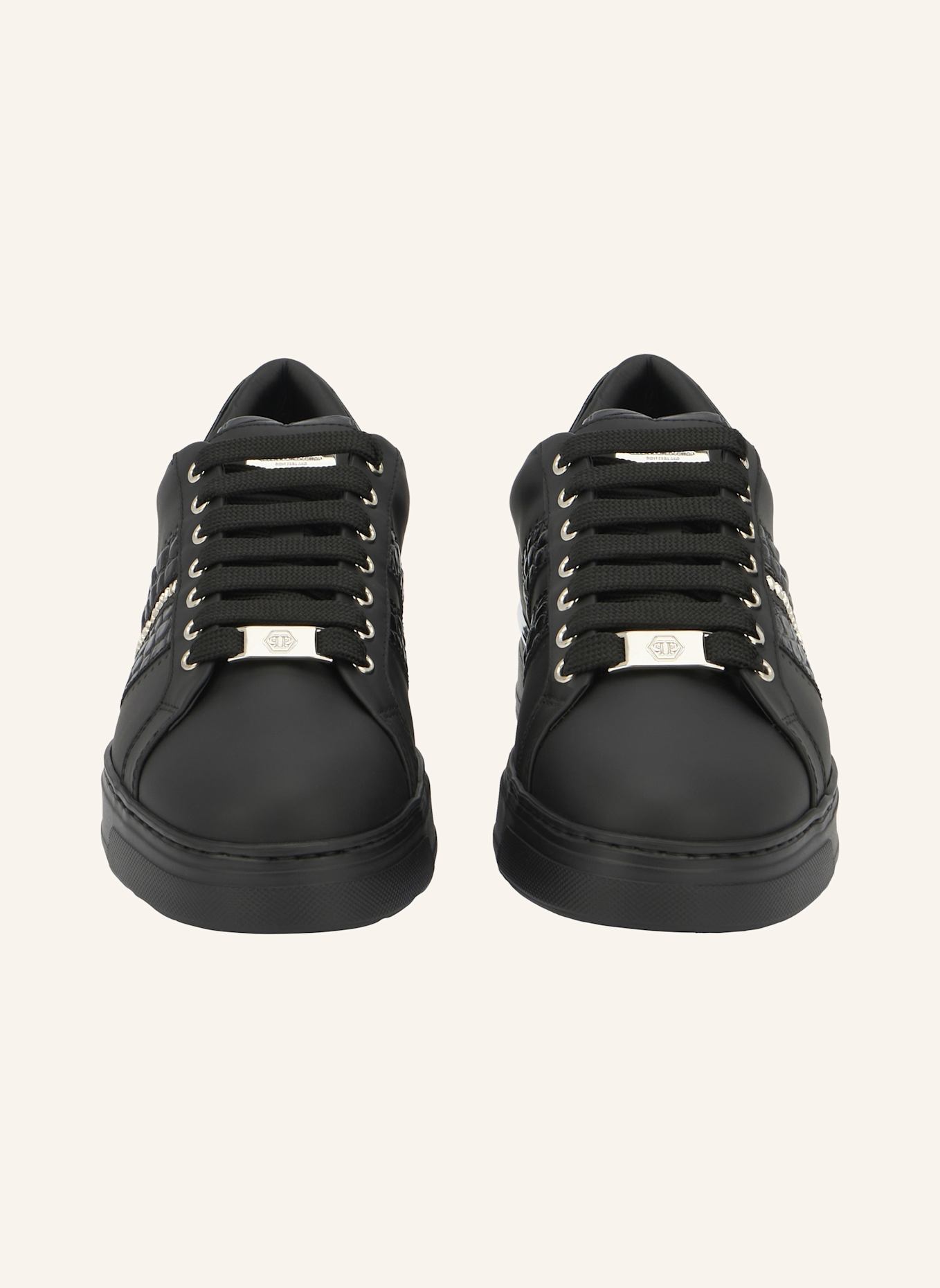 PHILIPP PLEIN Lo-Top Turnschuhe: SCHWARZ