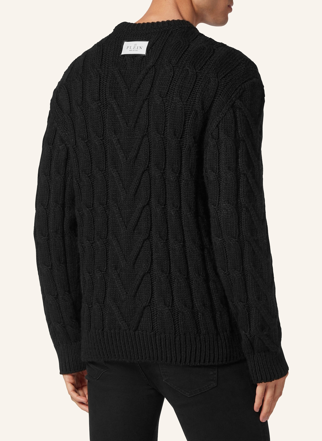 PHILIPP PLEIN PHILIPP PLEIN Rundhalspullover TATTOO: SCHWARZ