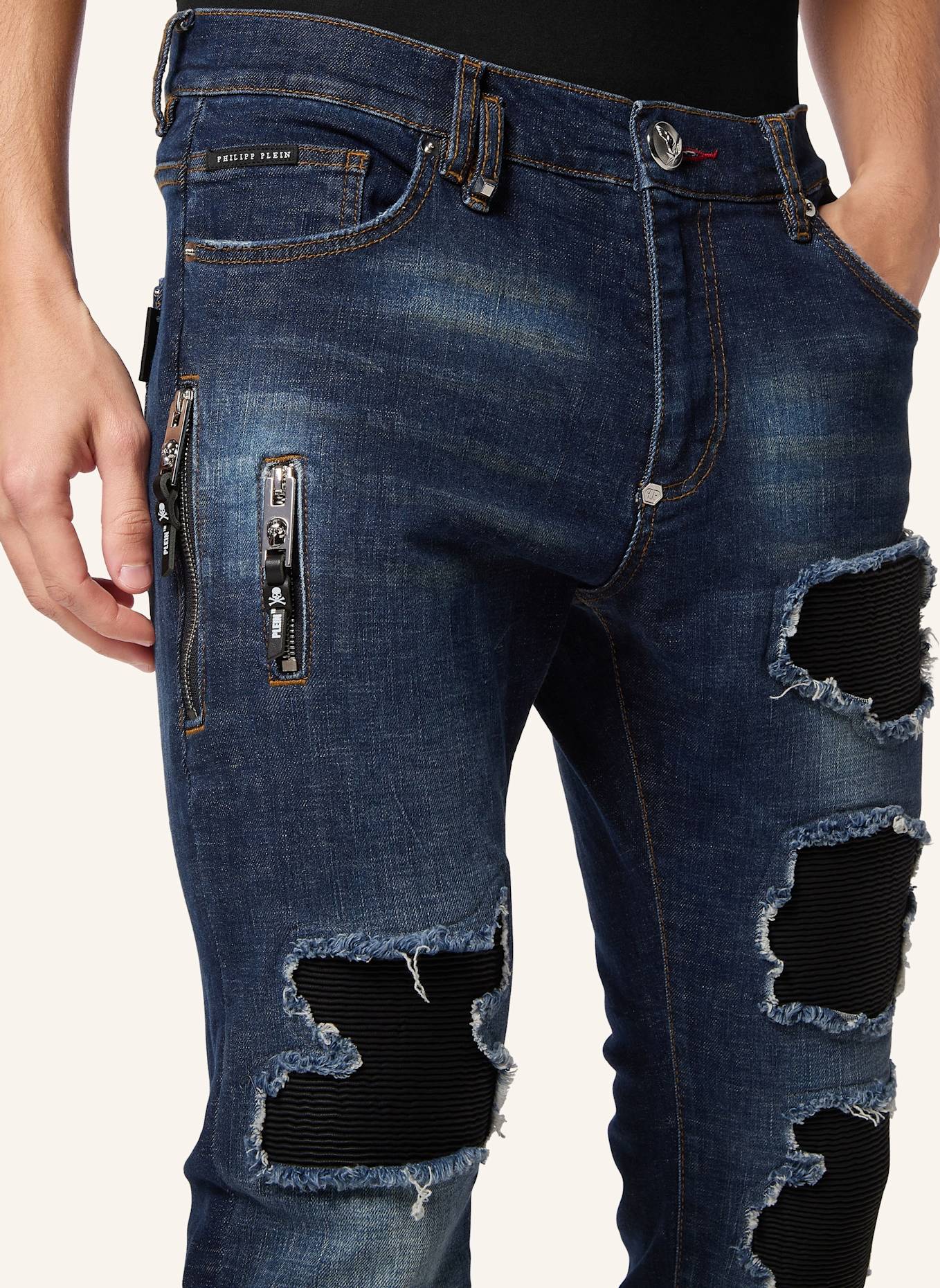 PHILIPP PLEIN Rockstar-Fit: BLAU