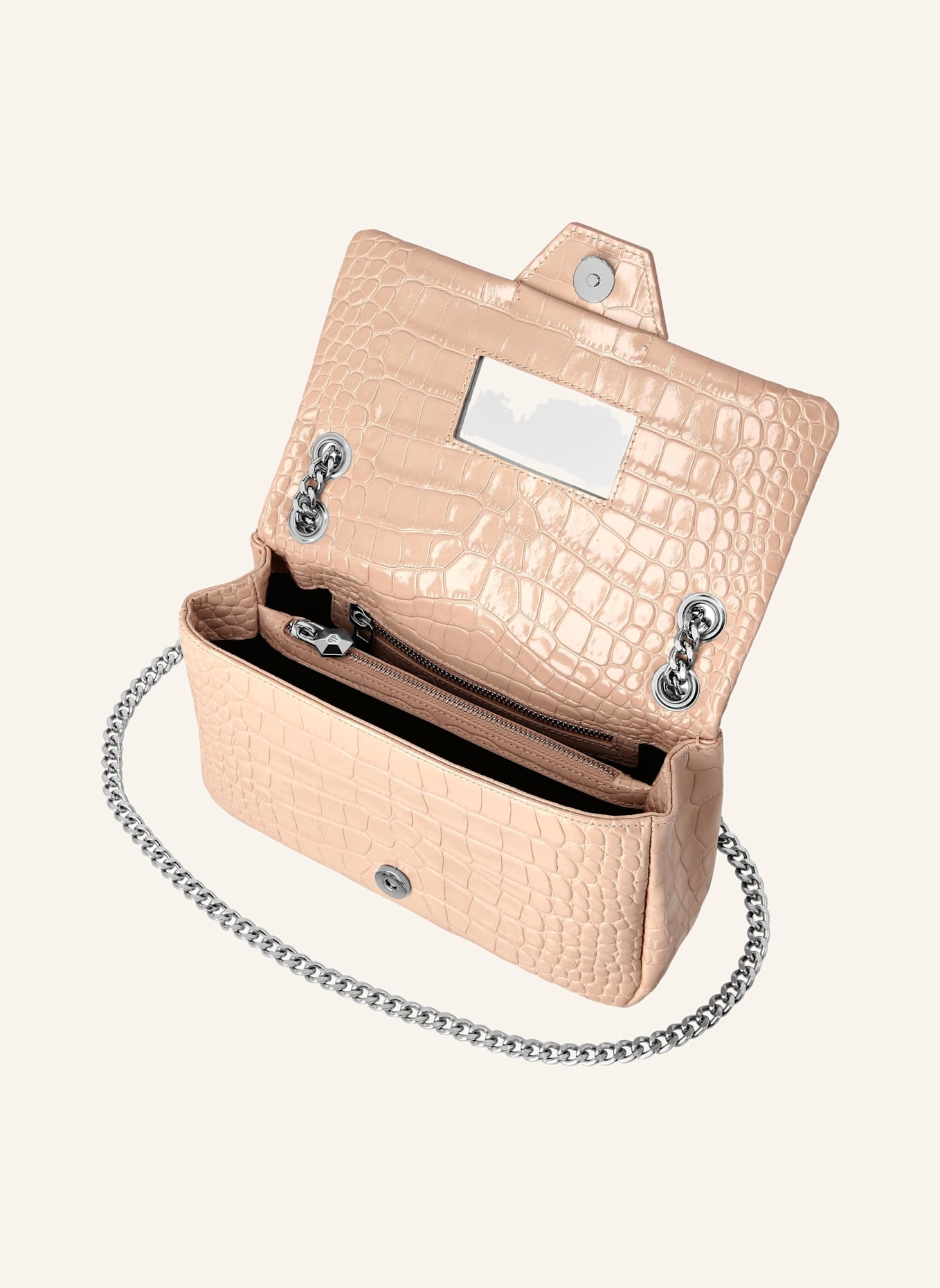 PHILIPP PLEIN PHILIPP PLEIN Schultertasche SKULL: ROSÉGOLD/ SCHWARZ