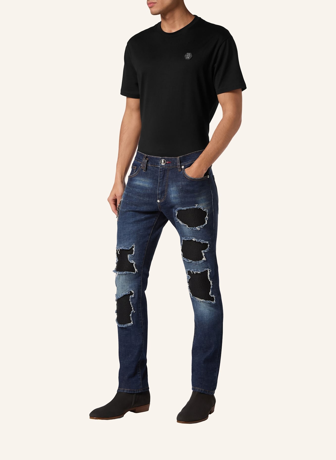 PHILIPP PLEIN Rockstar-Fit: BLAU