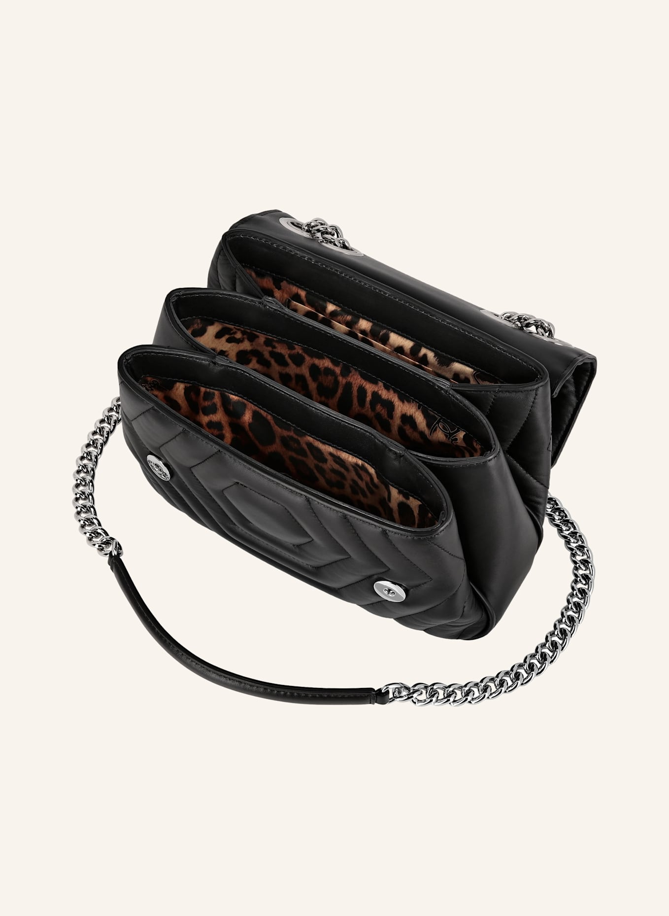 PHILIPP PLEIN PHILIPP PLEIN Schultertasche HEXAGON: SCHWARZ