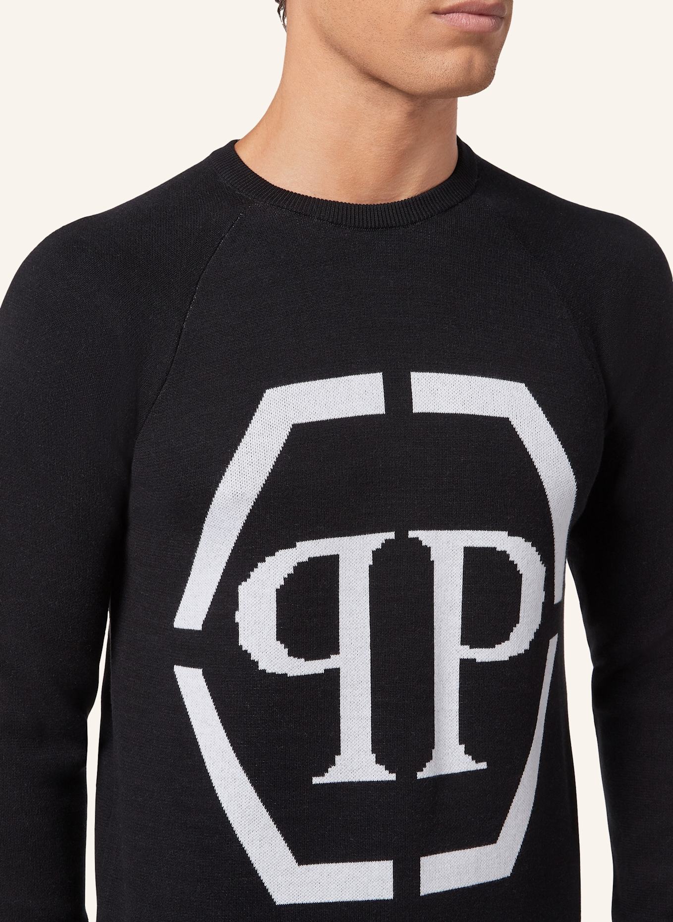 PHILIPP PLEIN PHILIPP PLEIN Rundhalspullover: SCHWARZ