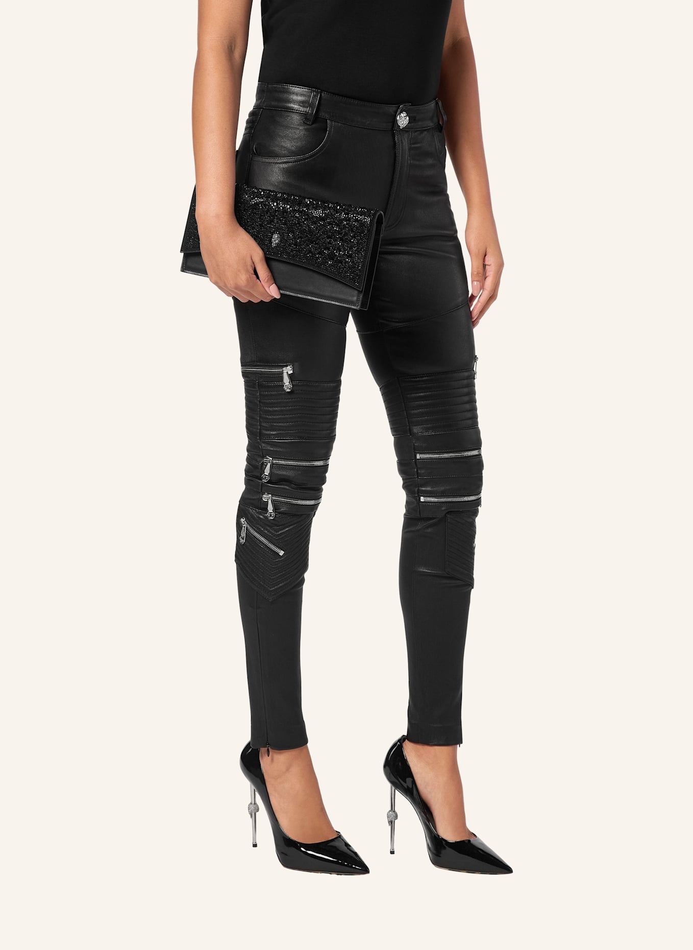 PHILIPP PLEIN PHILIPP PLEIN Henkel Tasche SKULL: SCHWARZ